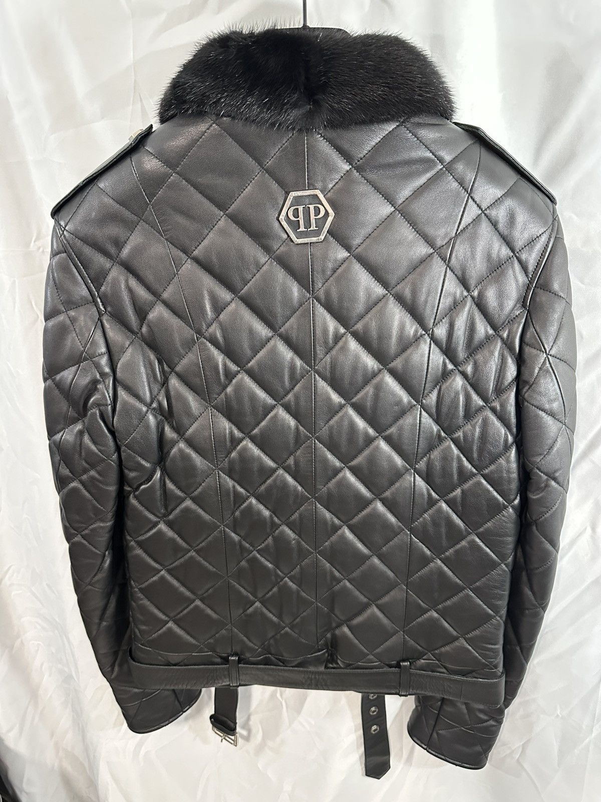 Philipp Plein Philipp Plein Leather Jacket Quilted Size US L / EU 52-54 / 3 - 16 Thumbnail