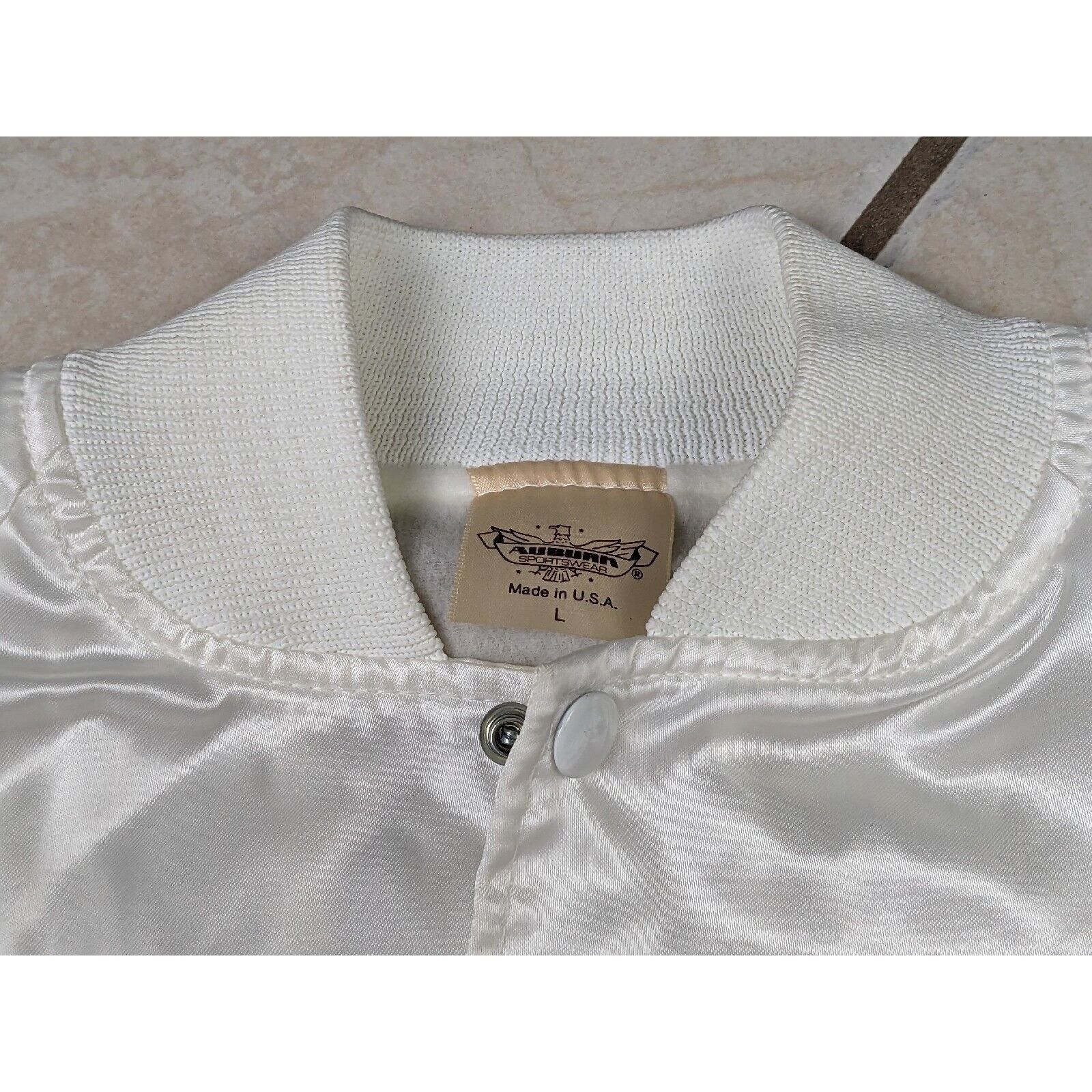 Other Vtg USA Racing Team Satin Bomber Snap Button Jacket Size US L / EU 52-54 / 3 - 4 Thumbnail