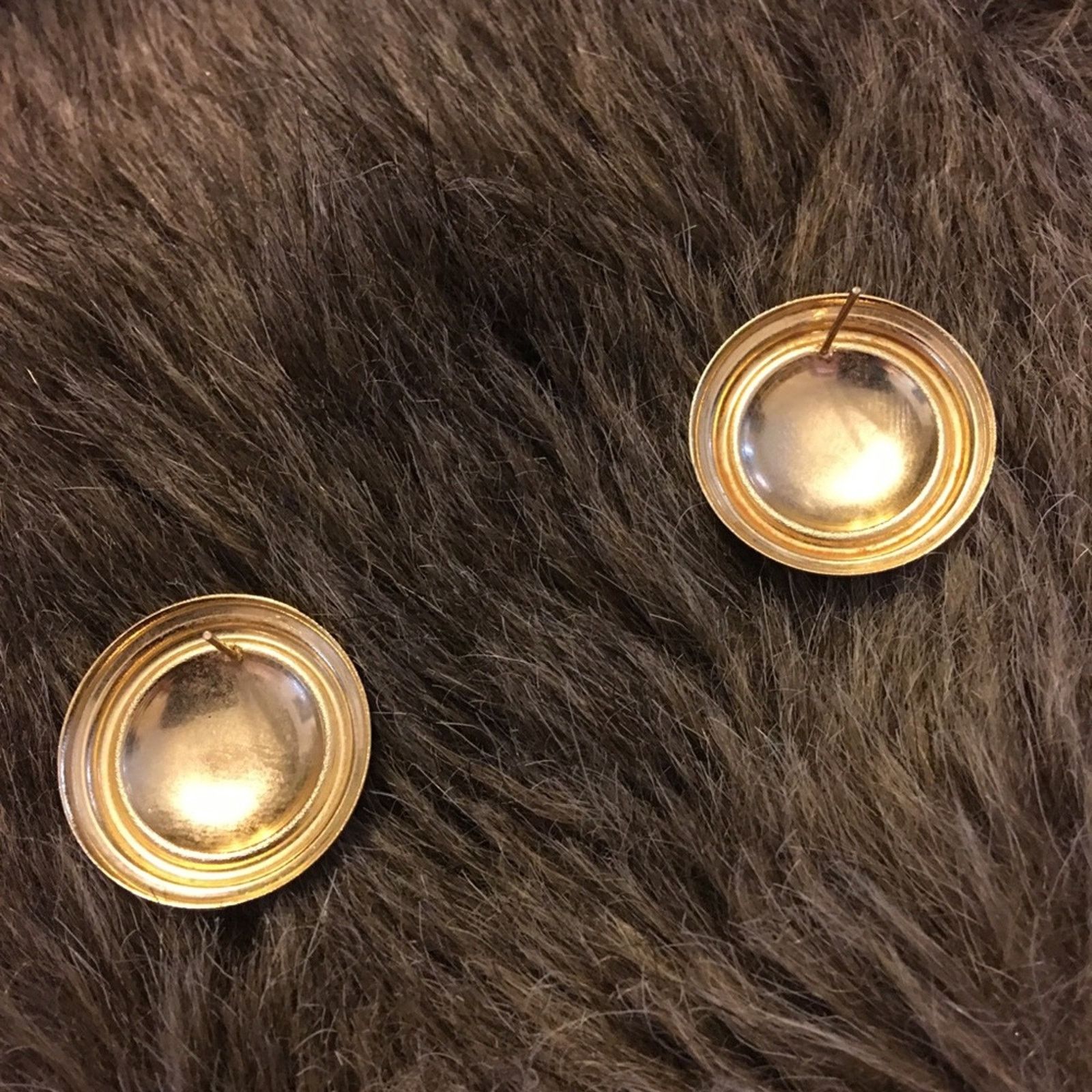 Vintage Vintage sparkle swirl enamel pierced earrings Size ONE SIZE - 4 Thumbnail