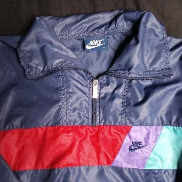 Nike Vintage 80s Nike Pullover Windbreaker Jacket Size US M / EU 48-50 / 2 - 1 Thumbnail