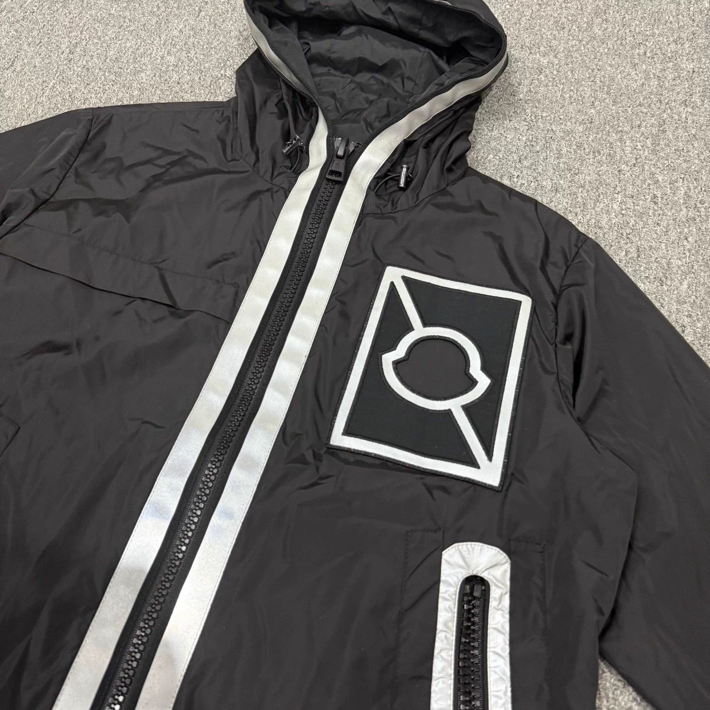 Moncler Moncler Black Reflective 3 99 New Jacket Size US L / EU 52-54 / 3 - 3 Thumbnail