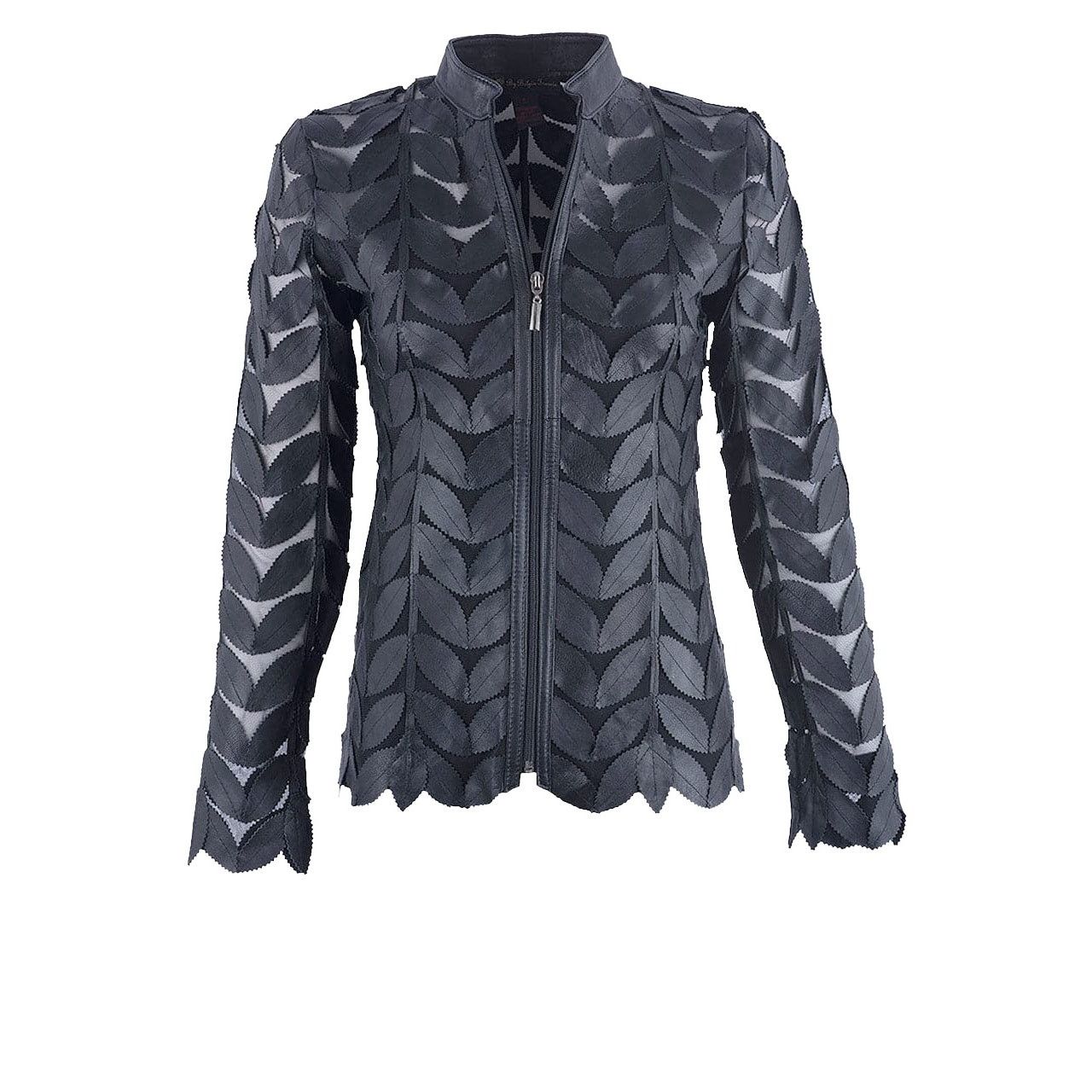Other By Belgin Francis Navy blue Leather Leaf Jacket sz M Size M / US 6-8 / IT 42-44 - 1 Thumbnail