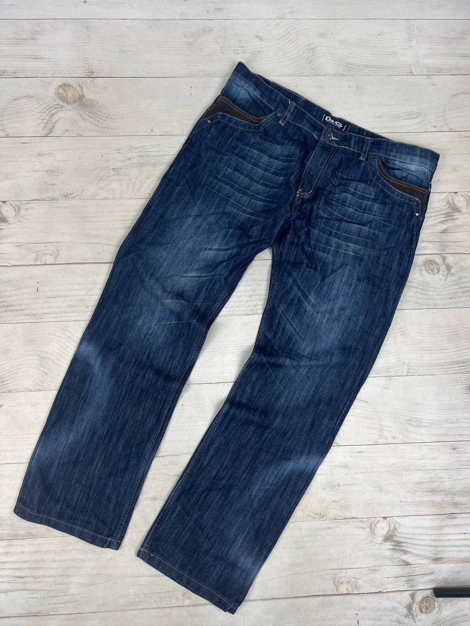 Dolce & Gabbana Vintage Dolce Gabbana Big Logo Denim Jeans Baggy DG Y2K 90s Size US 38 / EU 54 - 5 Thumbnail