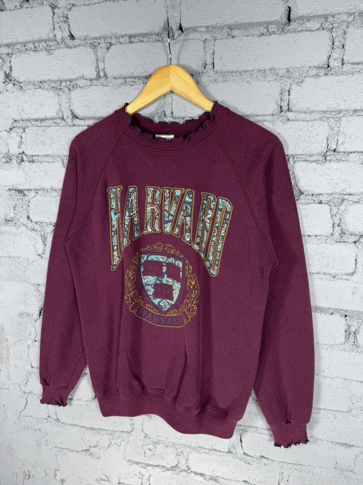 Harvard University Crimson Crest Crewneck Sweatshirt - Officially Licensed Ivysport
