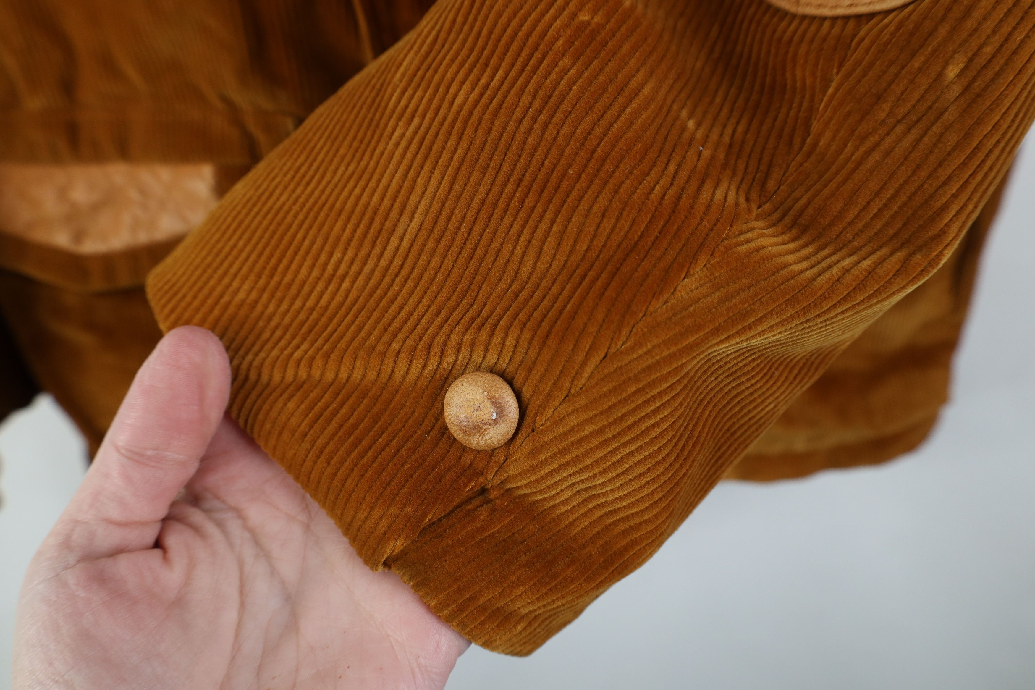 Vintage Vintage 70s Streetwear Elbow Patch Corduroy Blazer Jacket Size US L / EU 52-54 / 3 - 5 Thumbnail