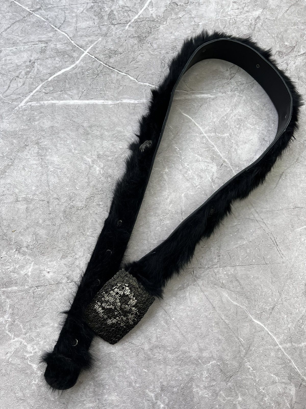 Hysteric Glamour × Japanese Brand SALE✅✅Rick Owens Junya Watanabe Style fur belt Size ONE SIZE - 2 Thumbnail