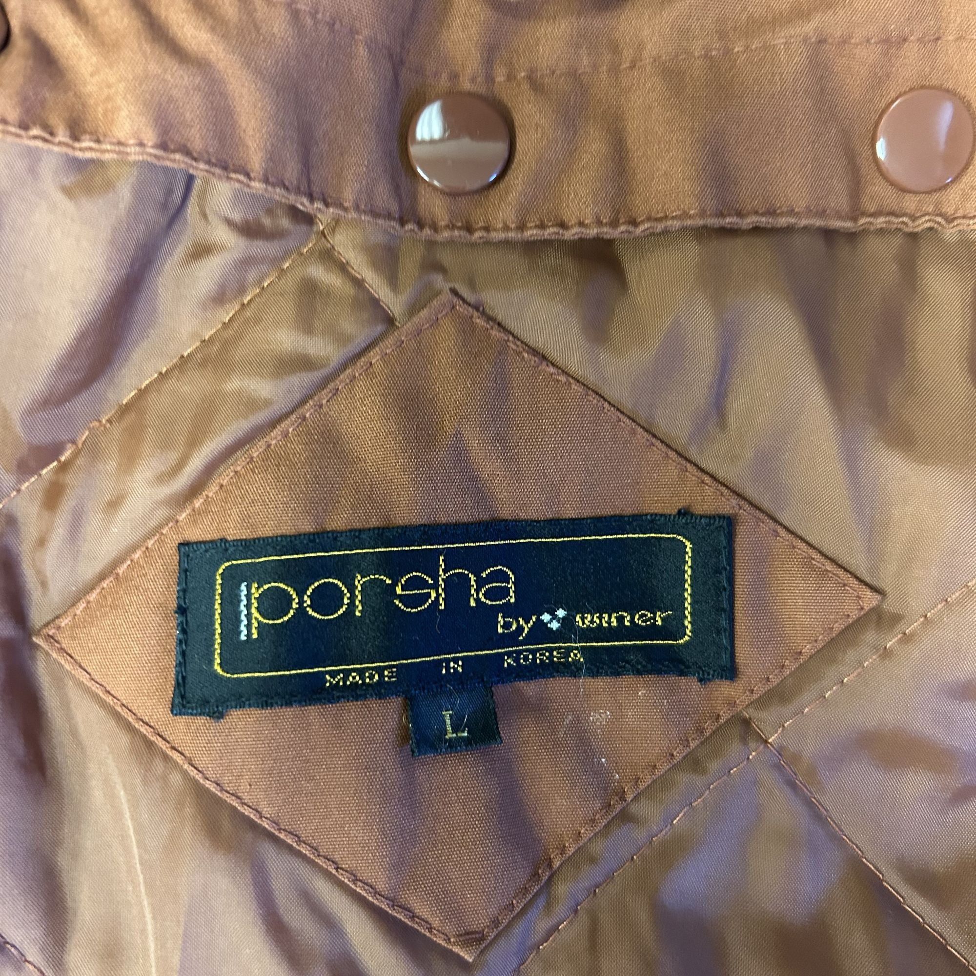 Other 80's Porsha Winer Men Beige QUILTED Lined Coat HOODED Jacket Size US L / EU 52-54 / 3 - 5 Thumbnail