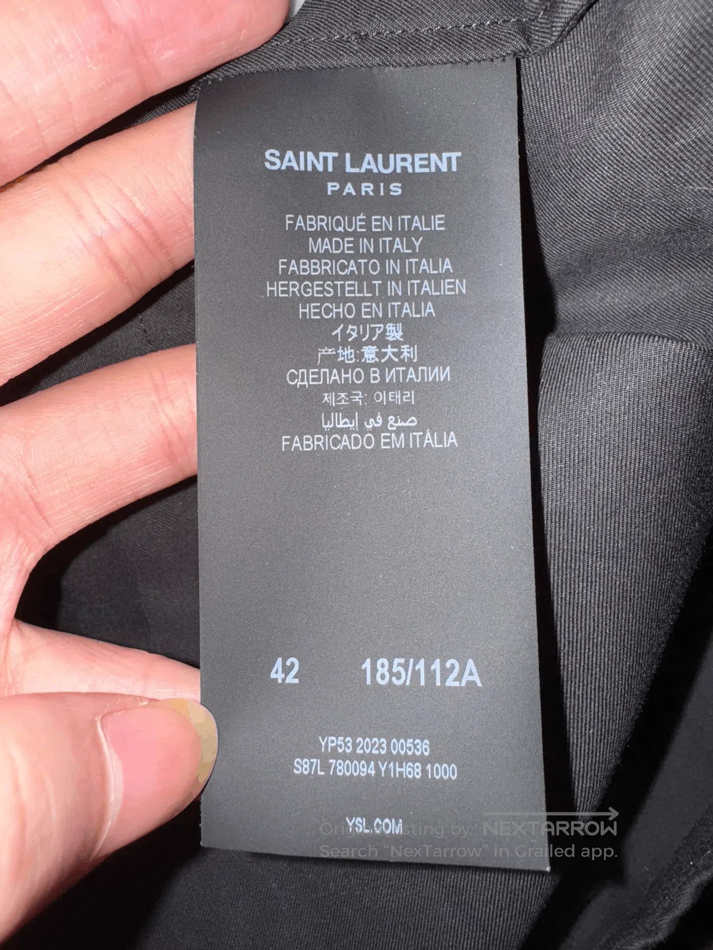Saint Laurent Paris Saint Laurent Black Warrior Shirt. Size US XS / EU 42 / 0 - 6 Thumbnail