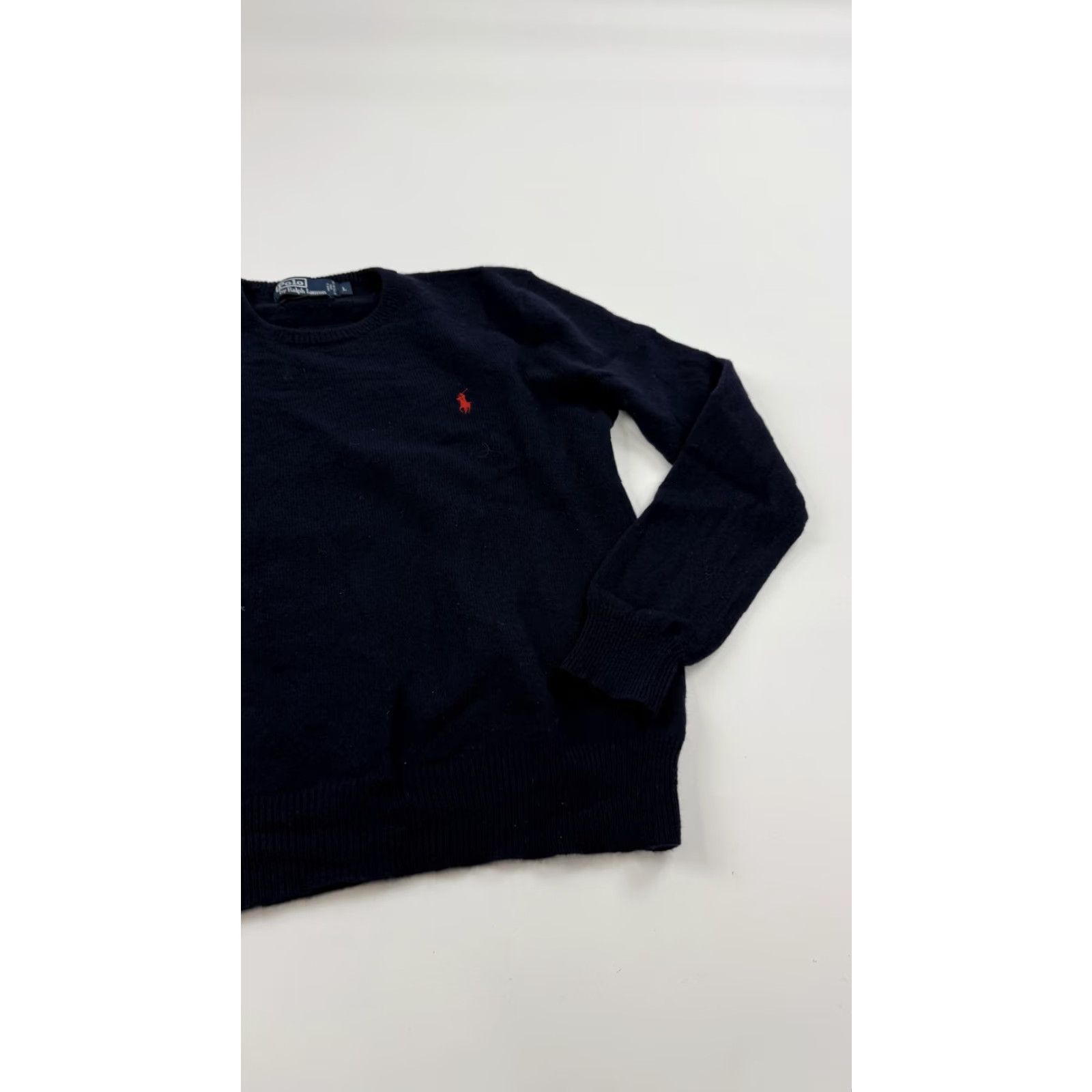 Polo Ralph Lauren VINTAGE Polo Ralph Lauren Sweater Pullover Men Large Blue Wool Crew Neck All Seasons Size US L / EU 52-54 / 3 - 2 Thumbnail