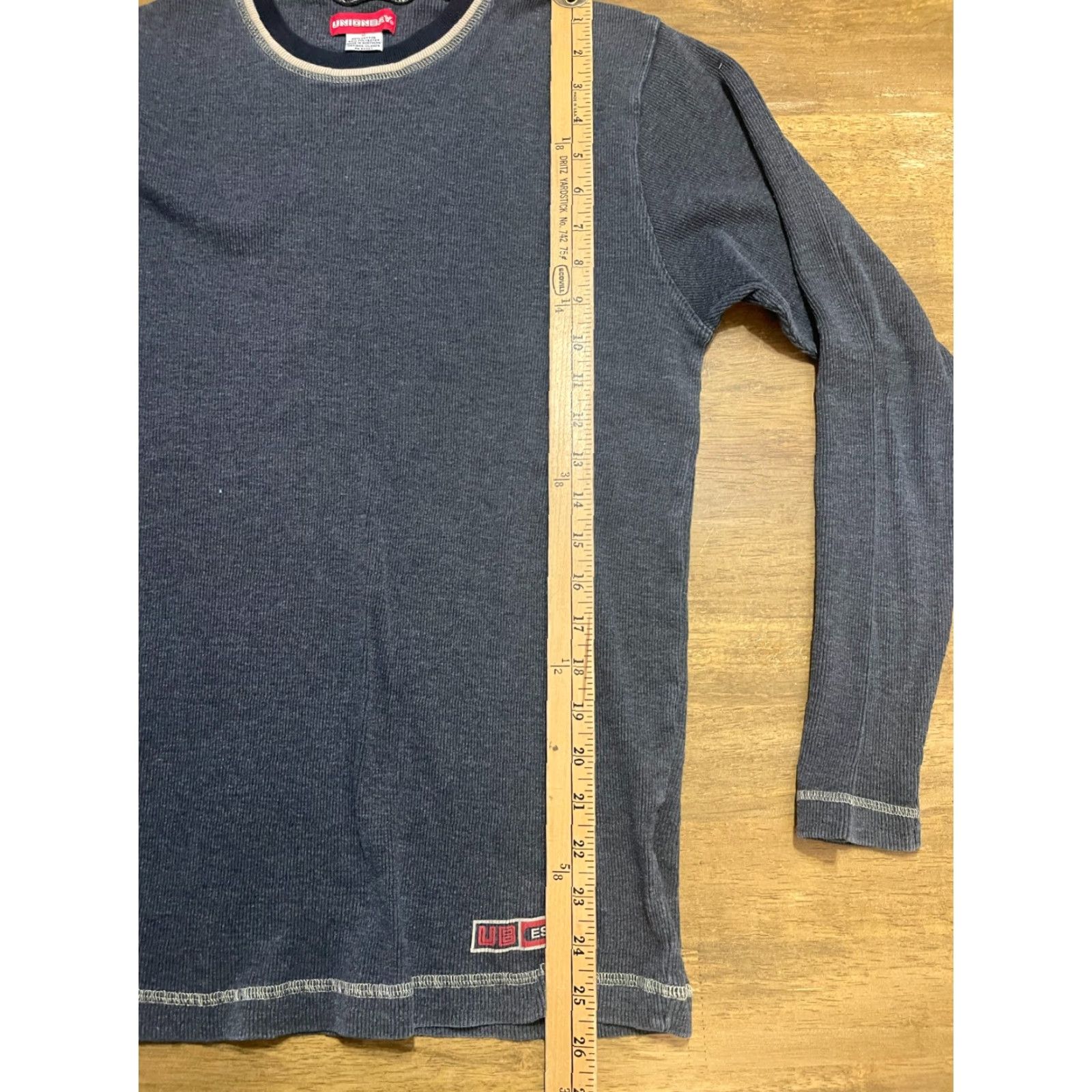 Vintage UNIONBAY Shirt Men Medium Green Long Sleeve Round Neck Logo Size US M / EU 48-50 / 2 - 7 Thumbnail