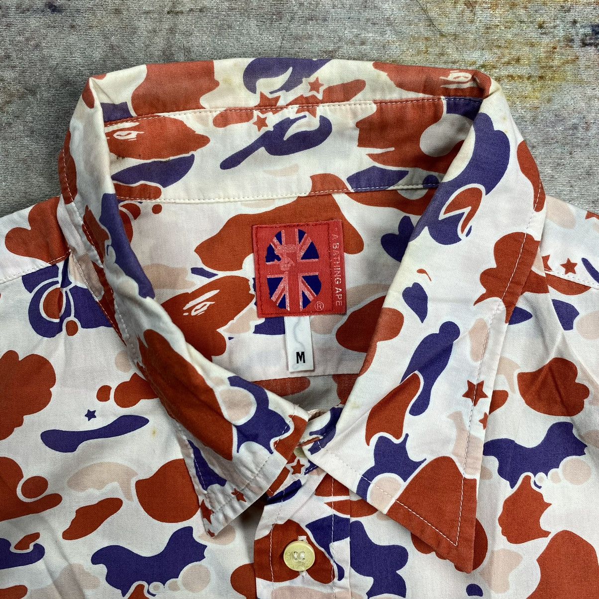 Bape × Nigo vintage 2000s Bape all over print button shirt Size US M / EU 48-50 / 2 - 5 Thumbnail