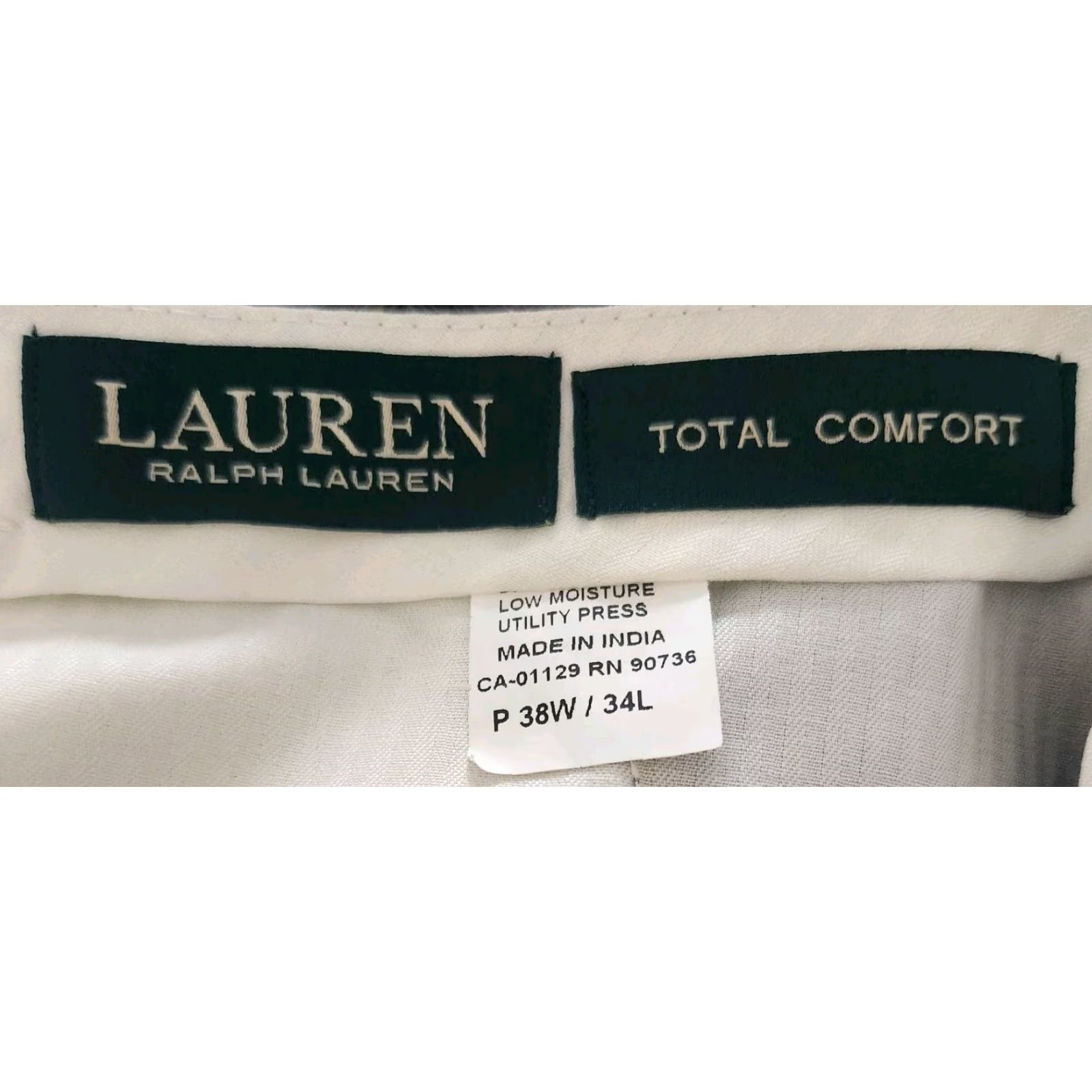 Ralph Lauren Lauren Ralph Lauren Mens Dress Pants Blue 100% Wool 38x34 Total Comfort Pants Mens Wool Blue 38 34 Regular Balities? Size US 38 / EU 54 - 8 Thumbnail