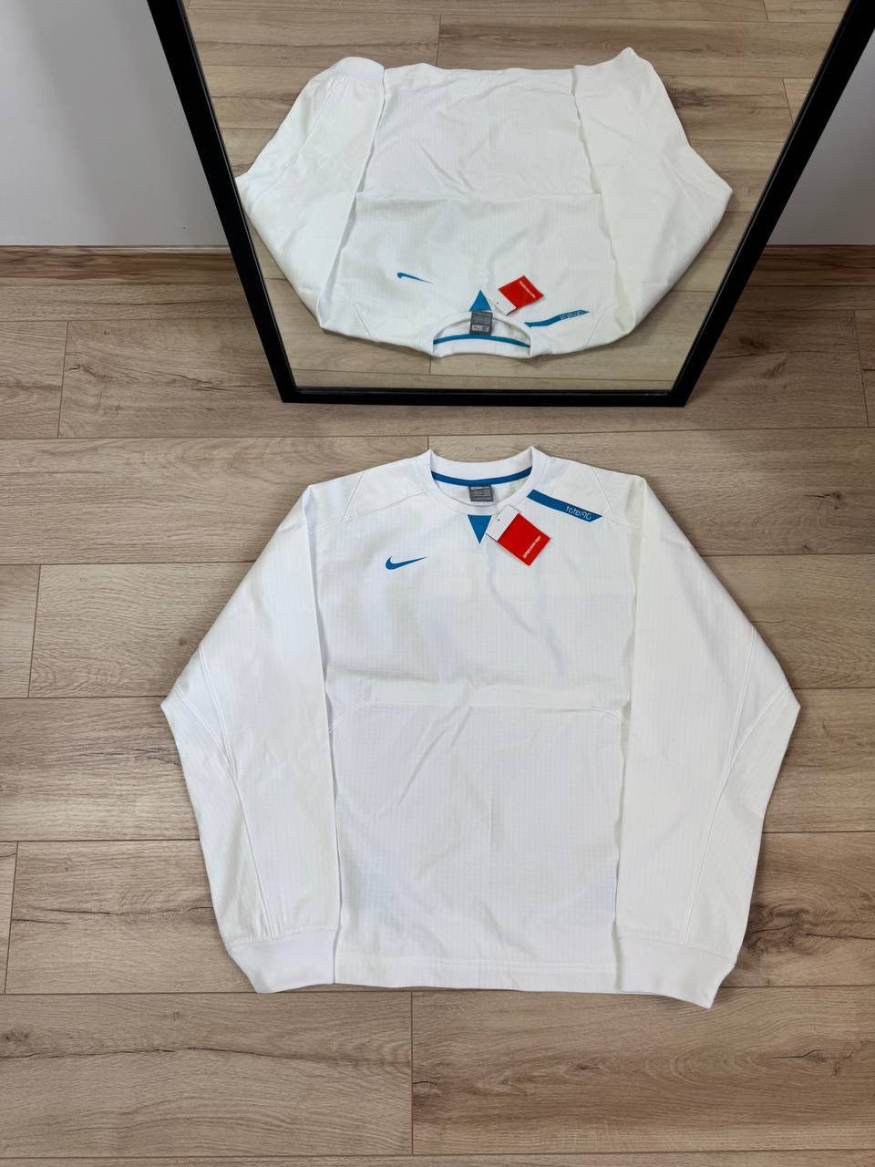 Nike NWT Vintage Total 90 T90 Training Jacket Top White Blue Size US XL / EU 56 / 4 - 1 Thumbnail