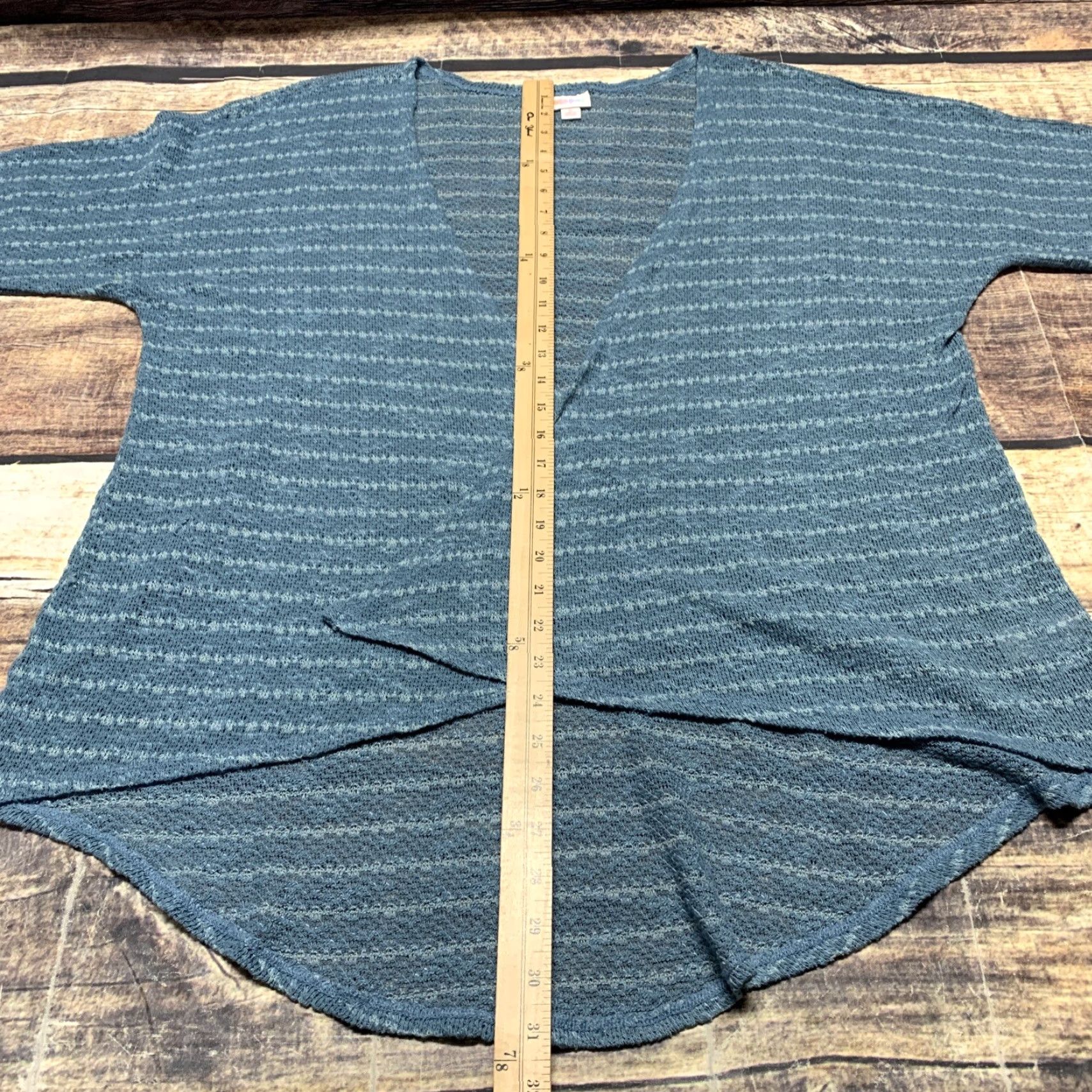 Vintage LULAROE Teal Shrug Open Cardigan Sweater 3/4 Sleeve Size Small Womens Size S / US 4 / IT 40 - 4 Thumbnail