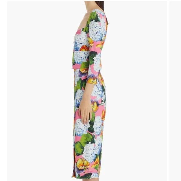 Dolce & Gabbana Dolce & Gabbana Hydrangea Print Dress - NEW WITH TAGS Size S / US 4 / IT 40 - 8 Thumbnail
