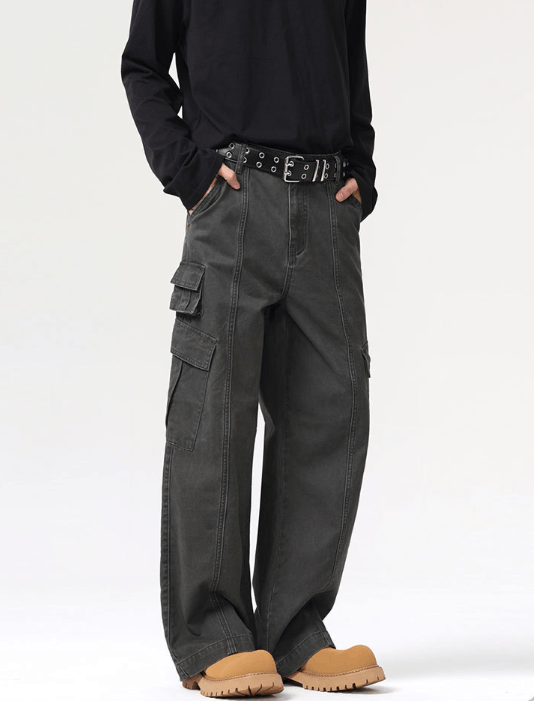 Japanese Brand × Jean American retro street casual multi-pocket cargo trousers Size US 32 / EU 48 - 2 Thumbnail