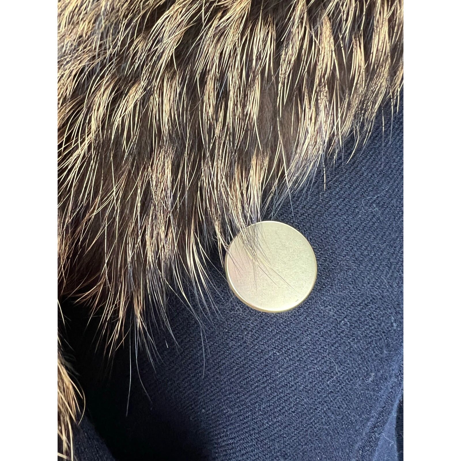 Theory Overby Belmore Wool Cashmere Peacoat Fox Fur Collar Size XS / US 0-2 / IT 36-38 - 6 Thumbnail