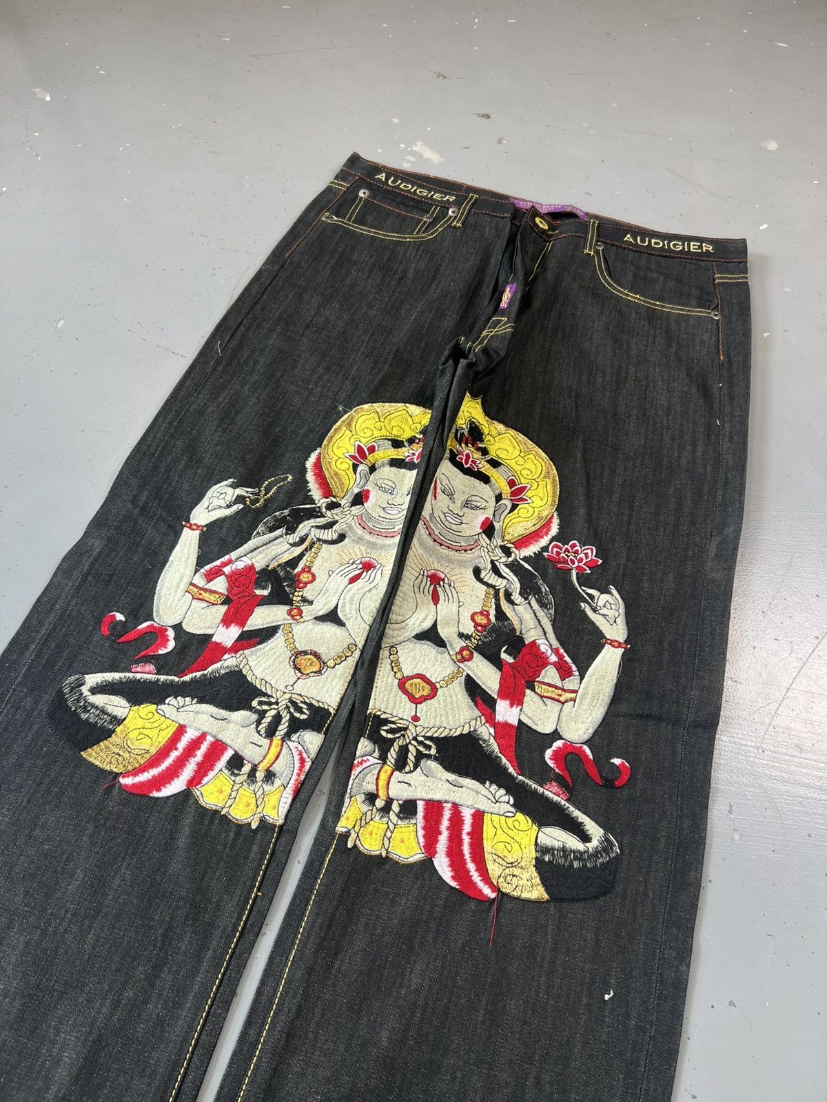 Christian Audigier Vintage super rare edhardy by Christian Audigher denim - 39 Size US 39 - 3 Thumbnail