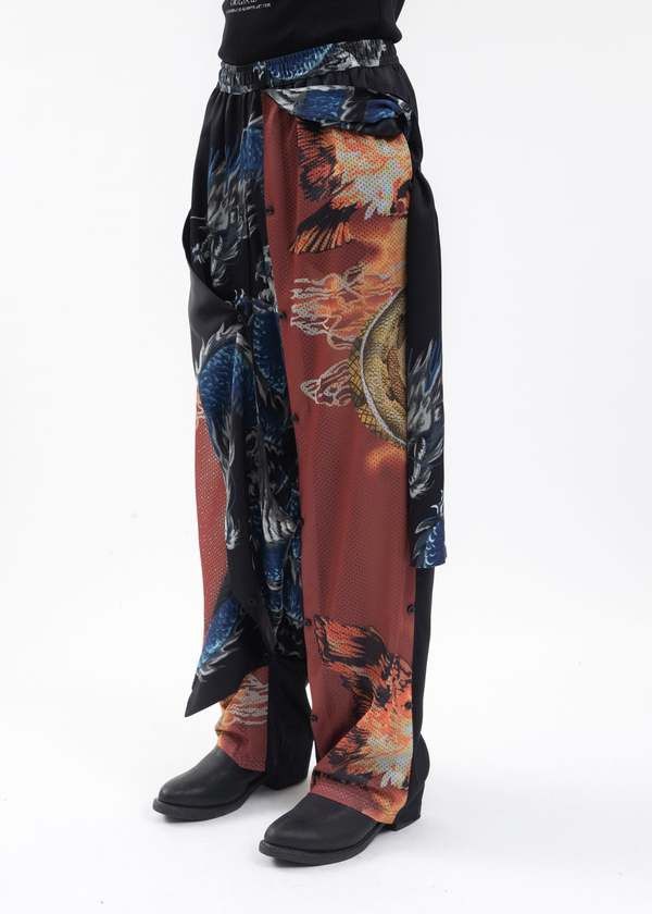 Y/Project Y/Project Black Button Dragon Track Pants Size US 32 / EU 48 - 9 Thumbnail