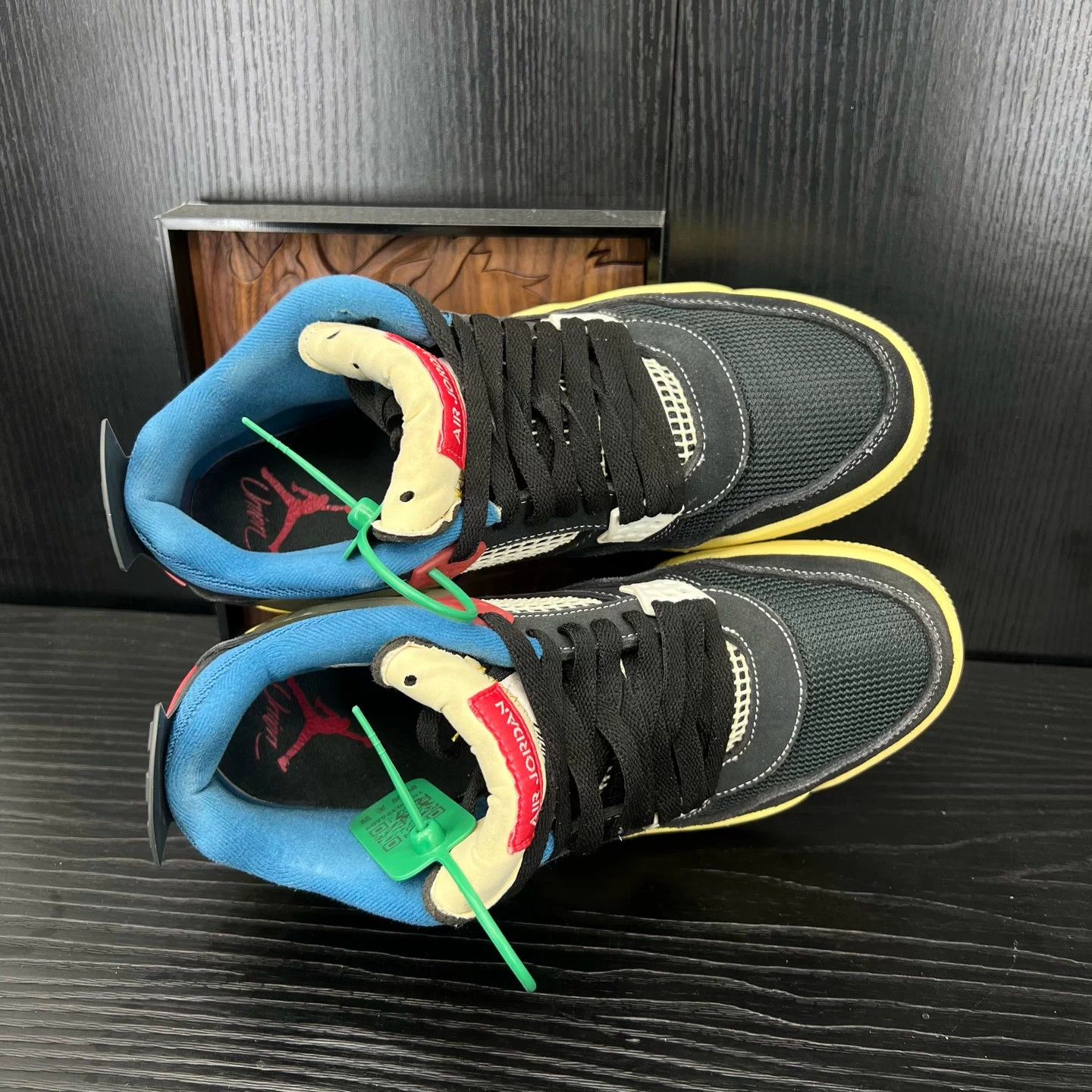 Nike Air Jordan 4 Union Black Blue 43 Mint充新 Size US 10 / EU 43 - 7 Thumbnail