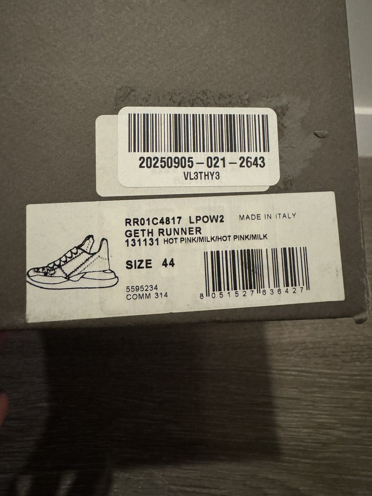 Rick Owens Rick Owens Hot Pink Jumbo Lace Geth Runner Sneakers Size 44 Size US 11 / EU 44 - 15 Thumbnail