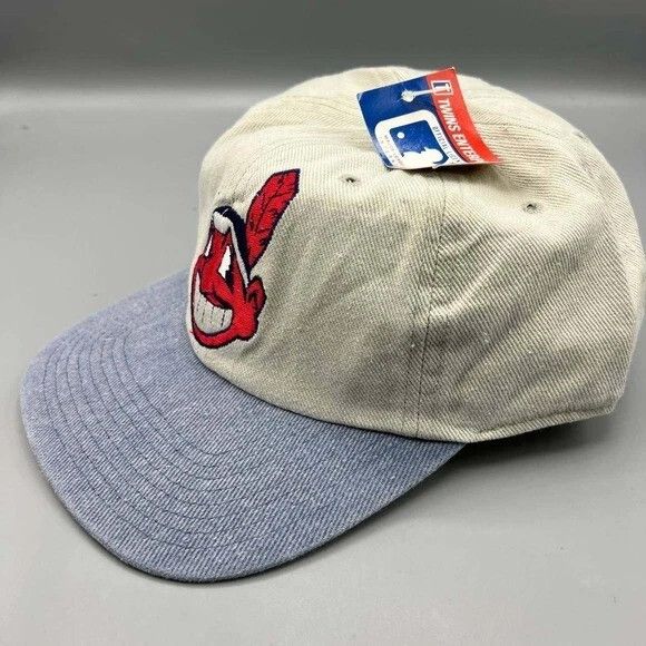 Twins Enterprise Inc. × Vintage Cleveland Indians Guardians Hat Men Strap Back Cap New Size ONE SIZE - 7 Thumbnail