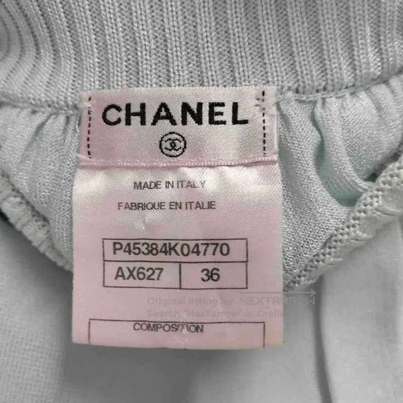 Chanel Chanel Green Pleated Summer Skirt Size S . Size 23" - 3 Thumbnail