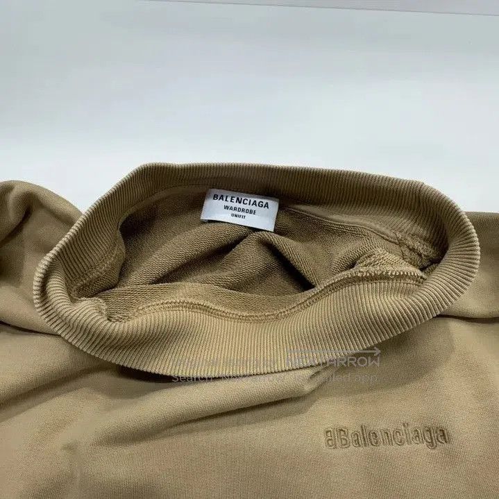 Balenciaga Balenciaga Classic Beige Logo Embroidered Sweatshirt. Size US M / EU 48-50 / 2 - 7 Thumbnail