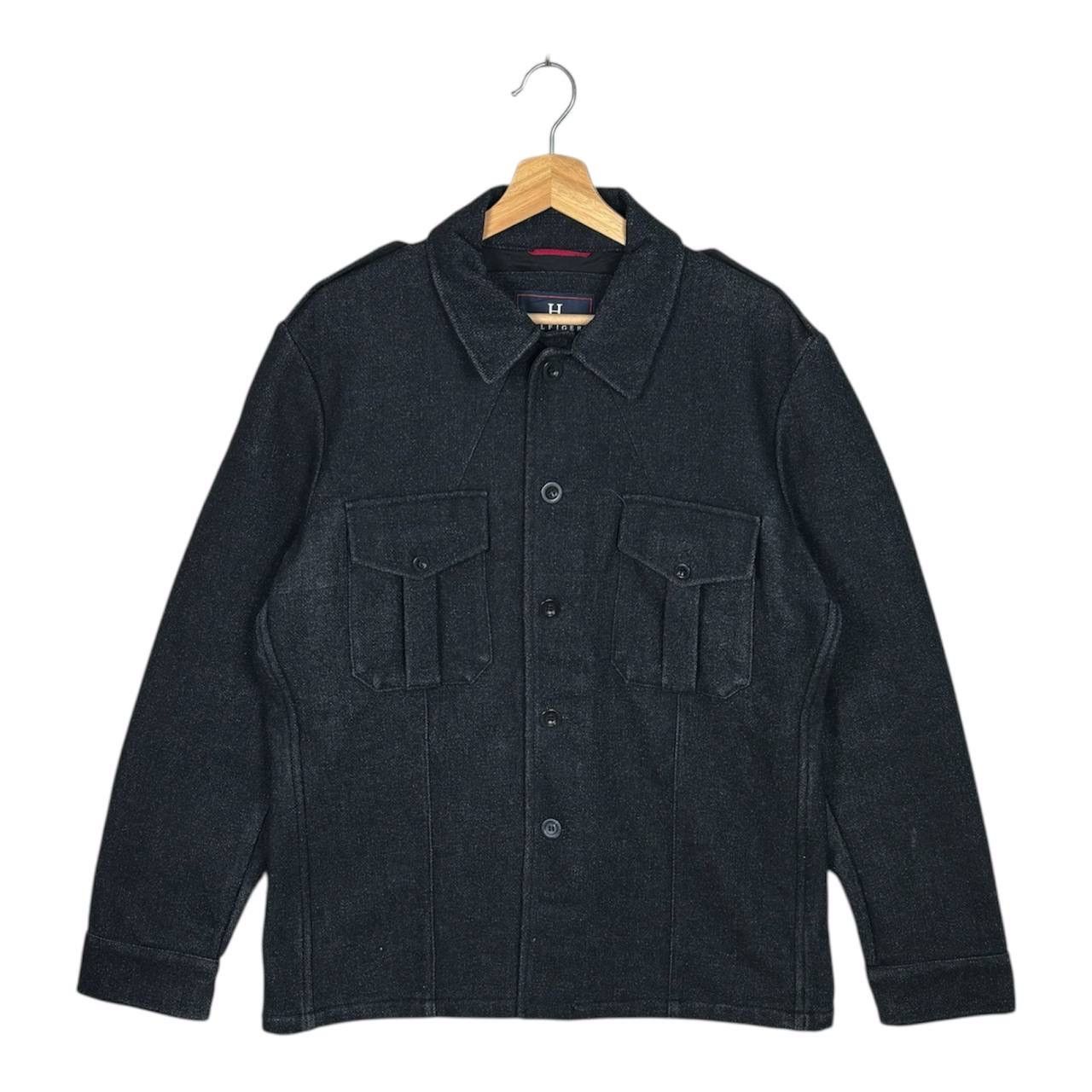 Tommy Hilfiger Tommy Hilfiger Black Wool Double Pocket Jacket Size US M / EU 48-50 / 2 - 1 Thumbnail