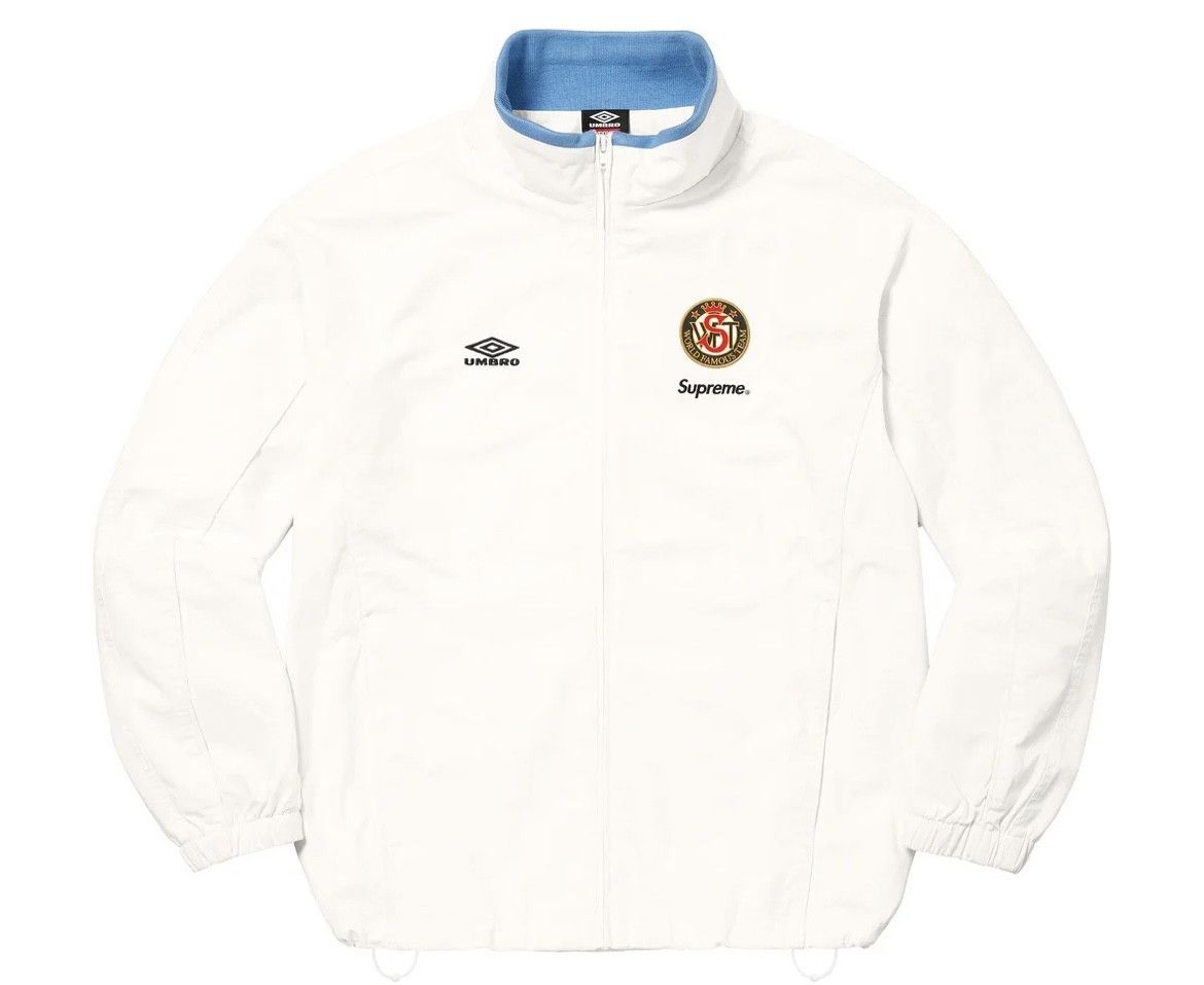 image of Supreme Umbro Cotton Ripstop Track Jacket White , Men's (Size 2XL)