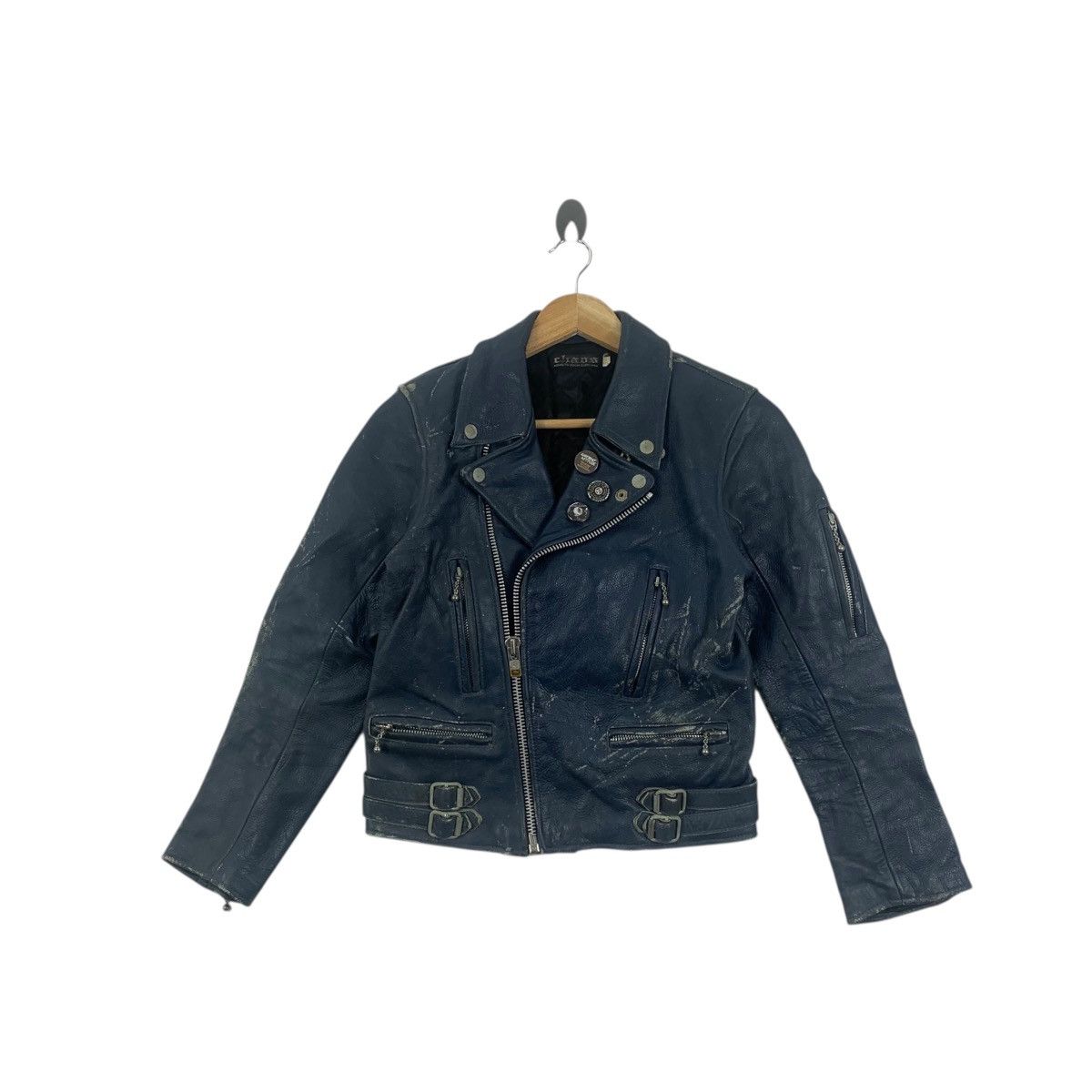 Vintage Vintage CHAOS PUNK CLOTHING Contrast Attitude Jacket Leather Size US S / EU 44-46 / 1 - 1 Thumbnail