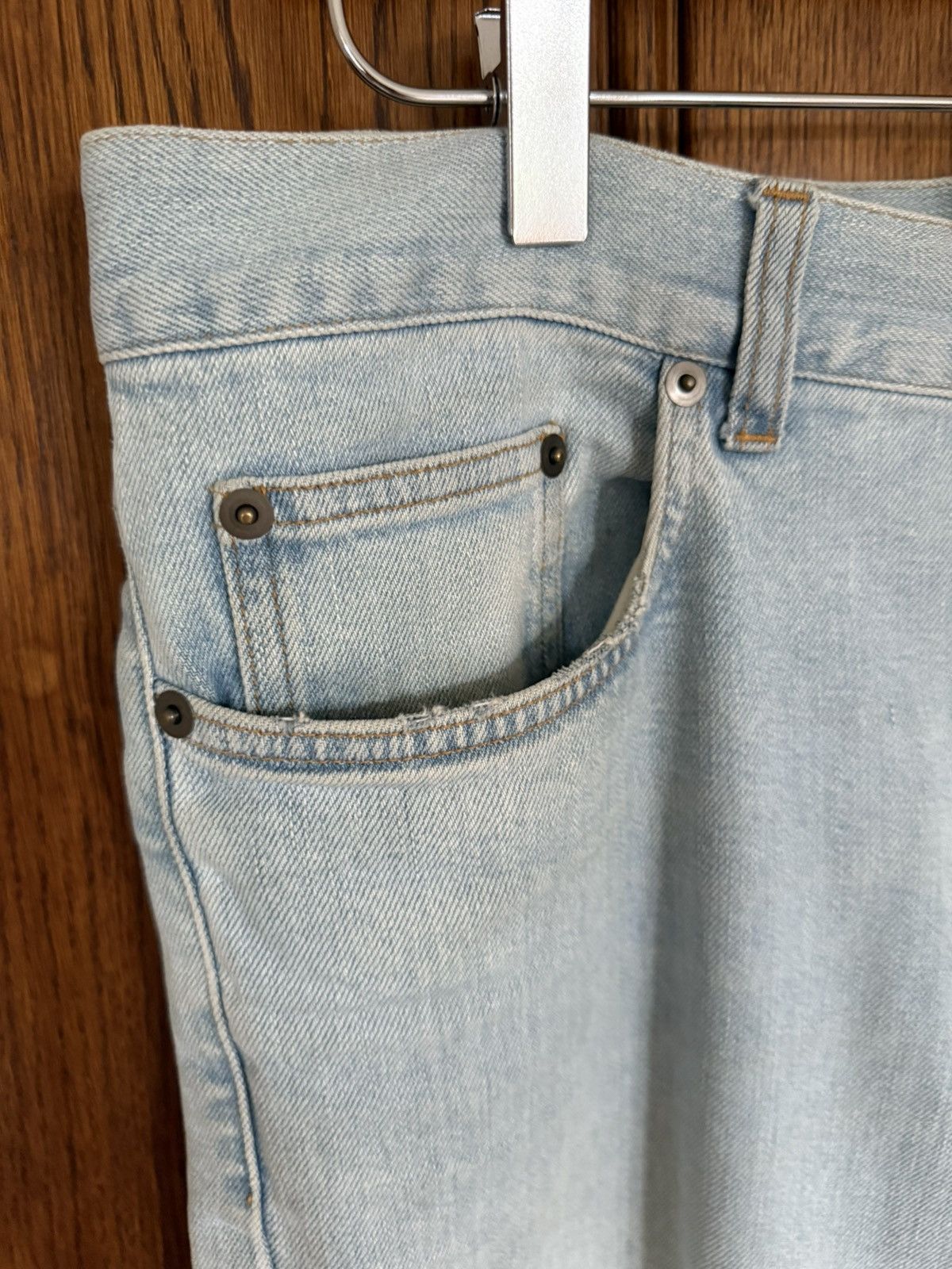 Saint Laurent Paris SS14 Saint Laurent light wash denim jeans Hedi Slimane 31 Size US 31 - 18 Thumbnail
