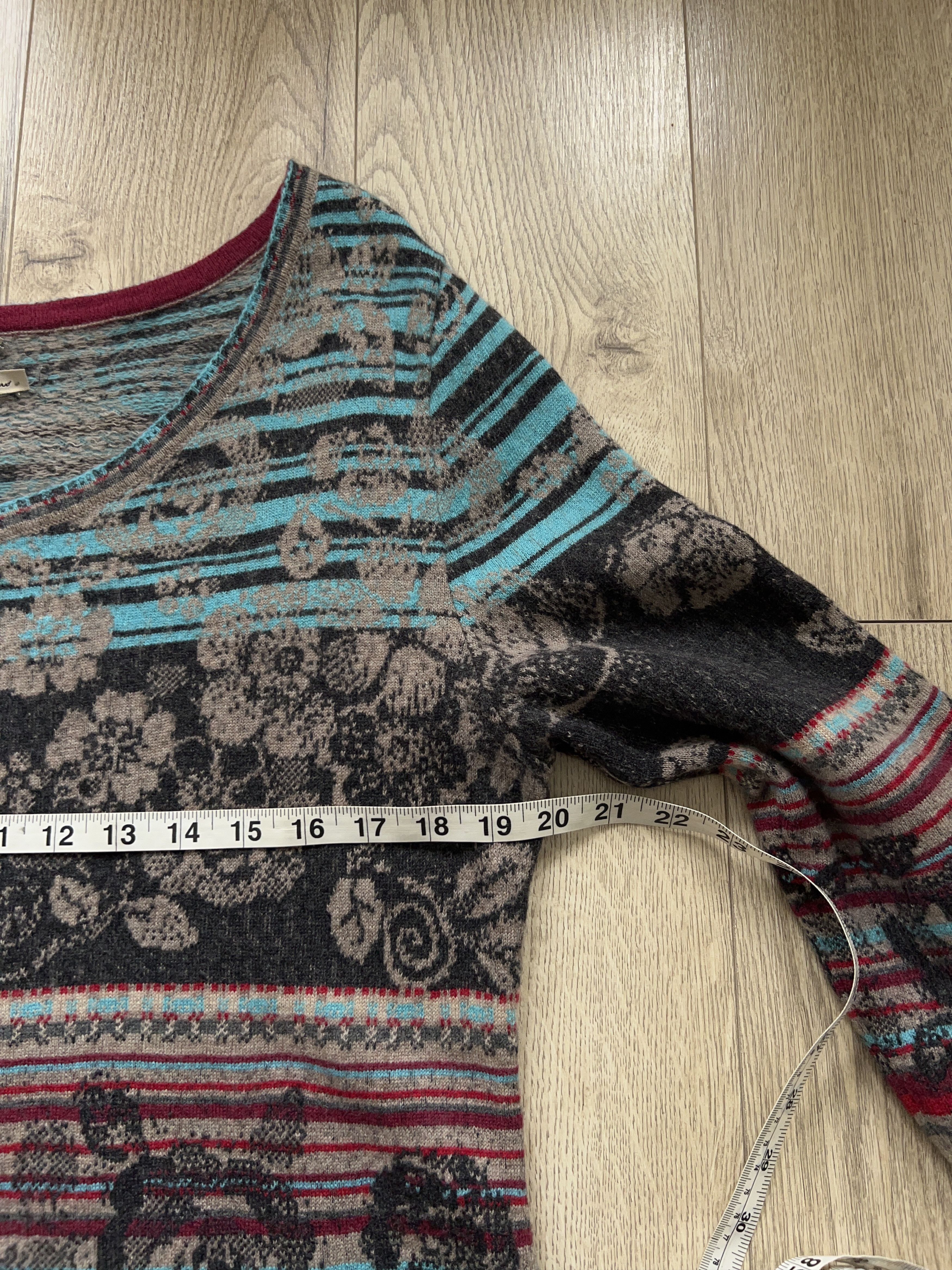 Designer × Traditional Weatherwear IVKO Traditional Float Floral Dress Multicolor Knee Length Size M / US 6-8 / IT 42-44 - 5 Thumbnail