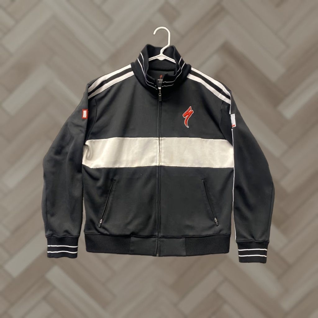 SPECIALIZED MEN BLACK Zip Cycling JACKET CALIFORNIA REPUBLIC ZIP Size M /106-8