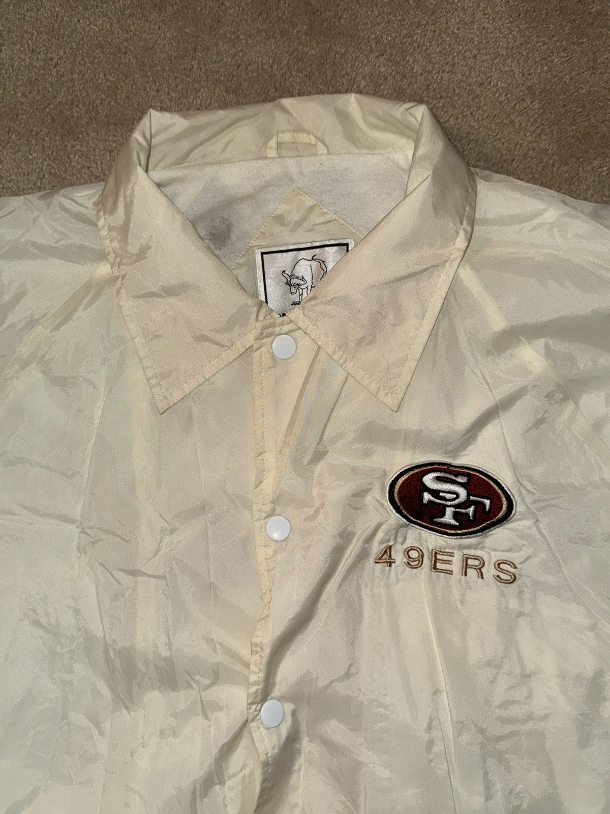 NFL SF 49ers 1990s Vintage Windbreaker Jacket Size US L / EU 52-54 / 3 - 3 Thumbnail