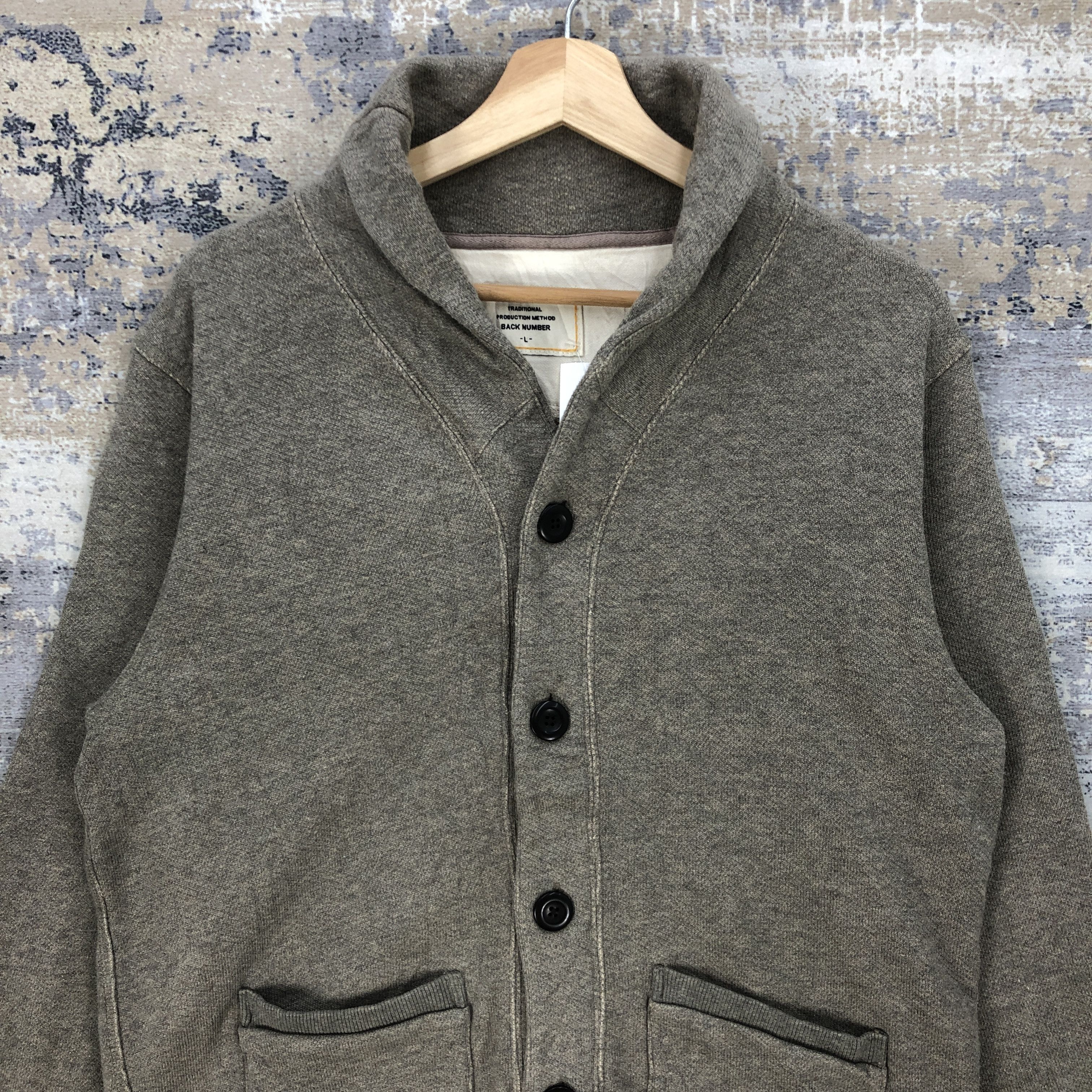 Japanese Brand Vintage Y2K Back Number Sweater Japanese Cardigan Jumper Size US L / EU 52-54 / 3 - 2 Thumbnail
