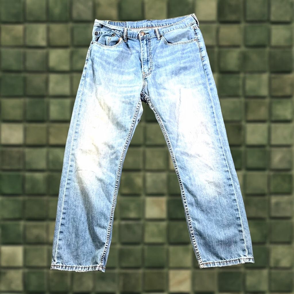 Levi's Levi's 505 Jeans Mens 36x30 Blue Denim Cotton Regular Fit Straight Leg Streetwear Shirt Size US 36 / EU 52 - 1 Thumbnail