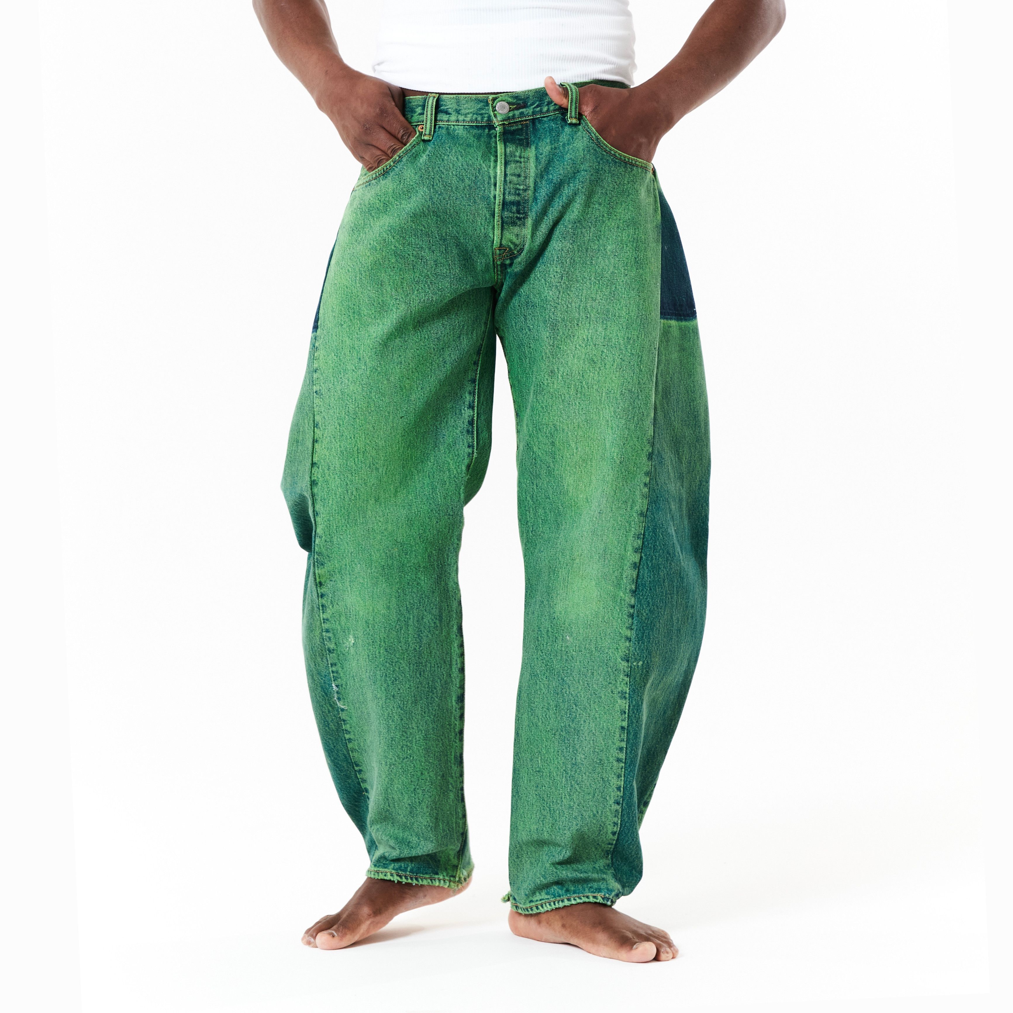 Japanese Brand × Levi's × Vintage REPEAT PLUS 002 Dirty Green 34 size (RP002G3401) Size US 34 / EU 50 - 8 Thumbnail
