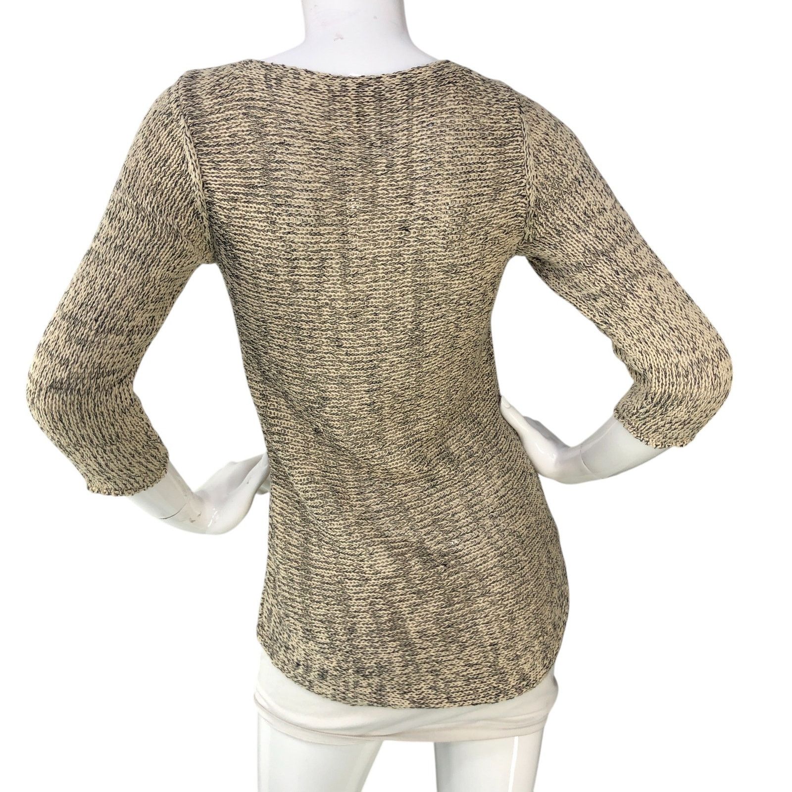 Eileen Fisher Eileen Fisher Size S Sweater Open Knit Organic Cotton Linen Size S / US 4 / IT 40 - 7 Thumbnail