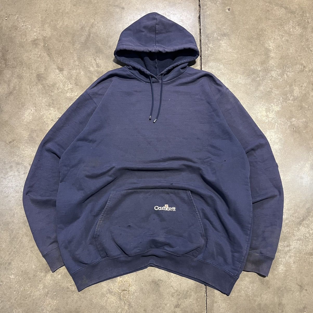 Carhartt × Vintage Vintage Carhartt Hoodie Sweatshirt Faded Thrashed Distressed Size US XXL / EU 58 / 5 - 1 Thumbnail