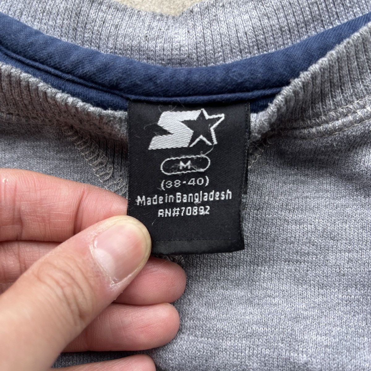 Starter Vintage Y2K Starter Gray Small Logo Pullover Sweatshirt Size US M / EU 48-50 / 2 - 5 Thumbnail