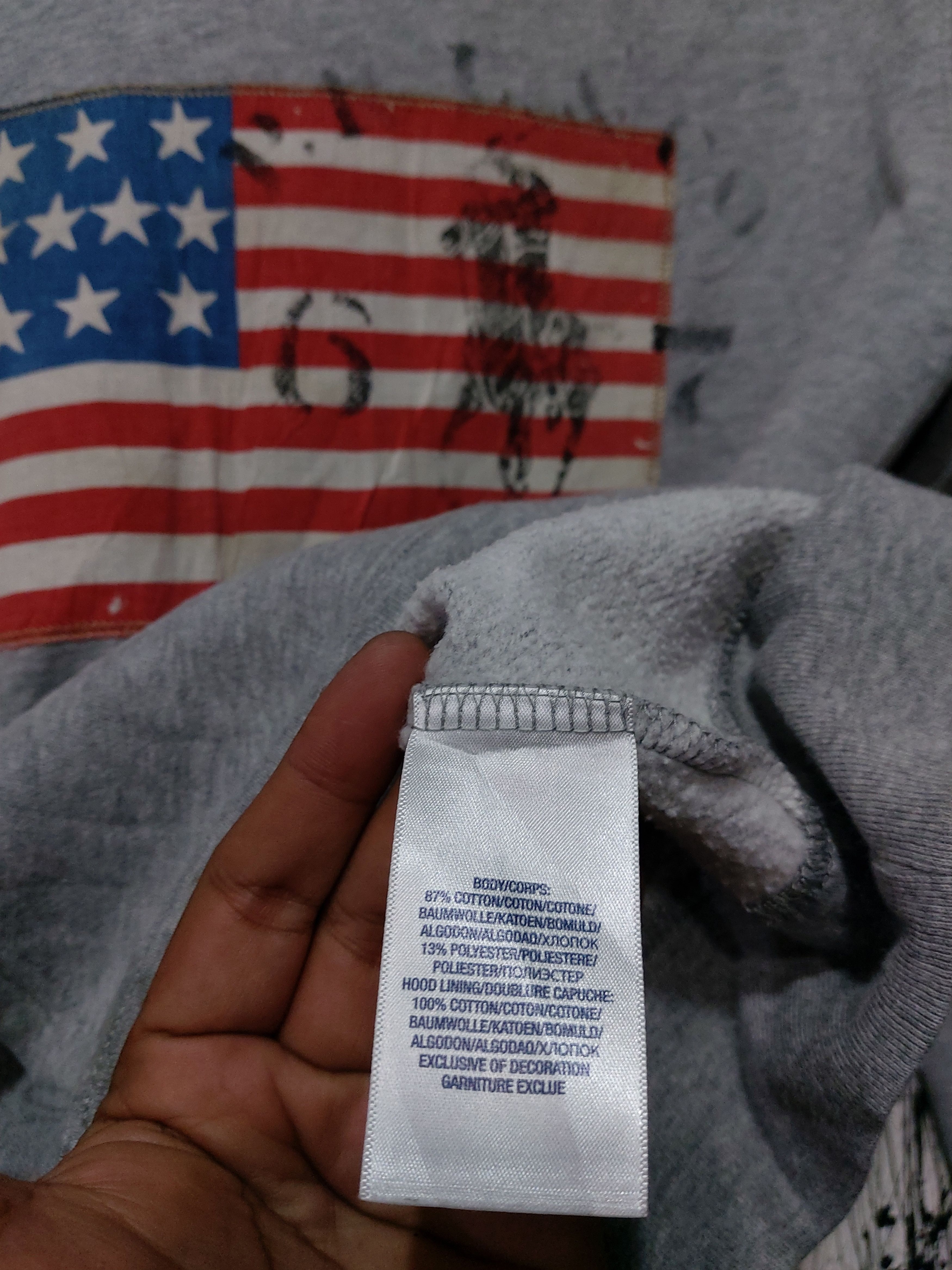 Polo Ralph Lauren VINTAGE POLO RALPH LAUREN USA FLAG LOGO HOODIE Size US L / EU 52-54 / 3 - 8 Thumbnail