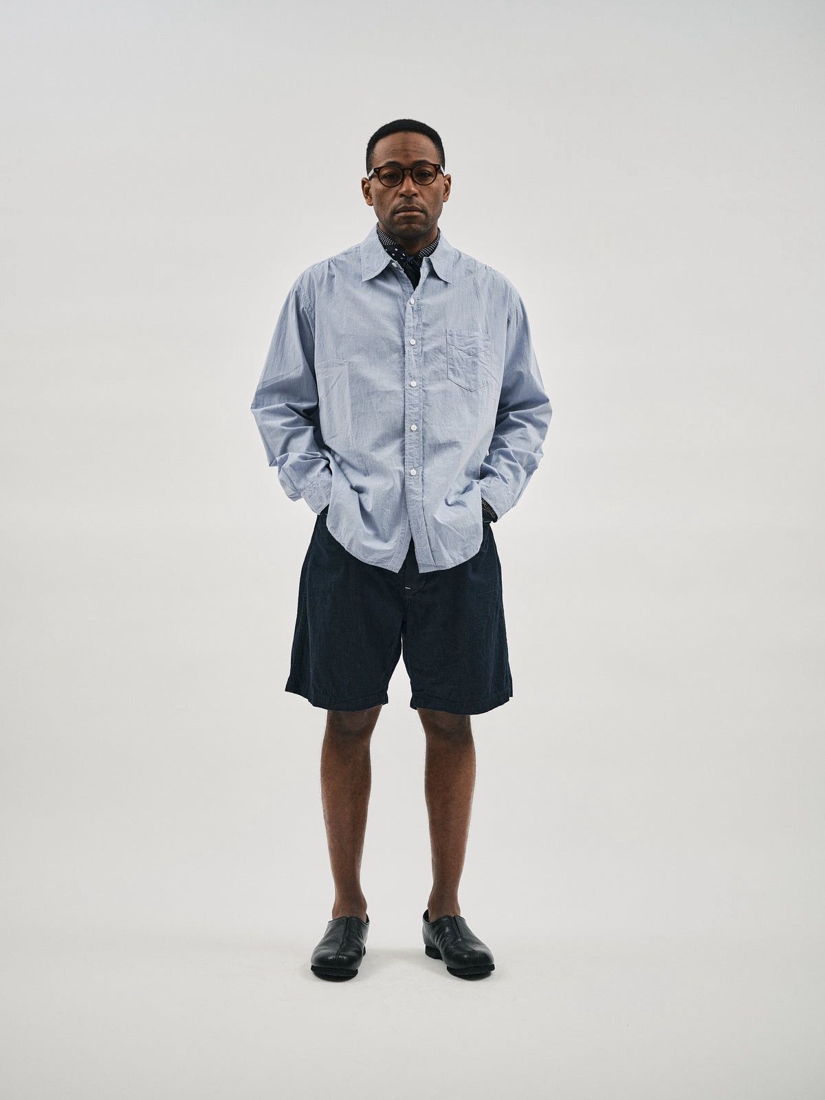 Post Overalls Post O’Alls Japanese lilac Cotton button up shirt Size US L / EU 52-54 / 3 - 2 Thumbnail