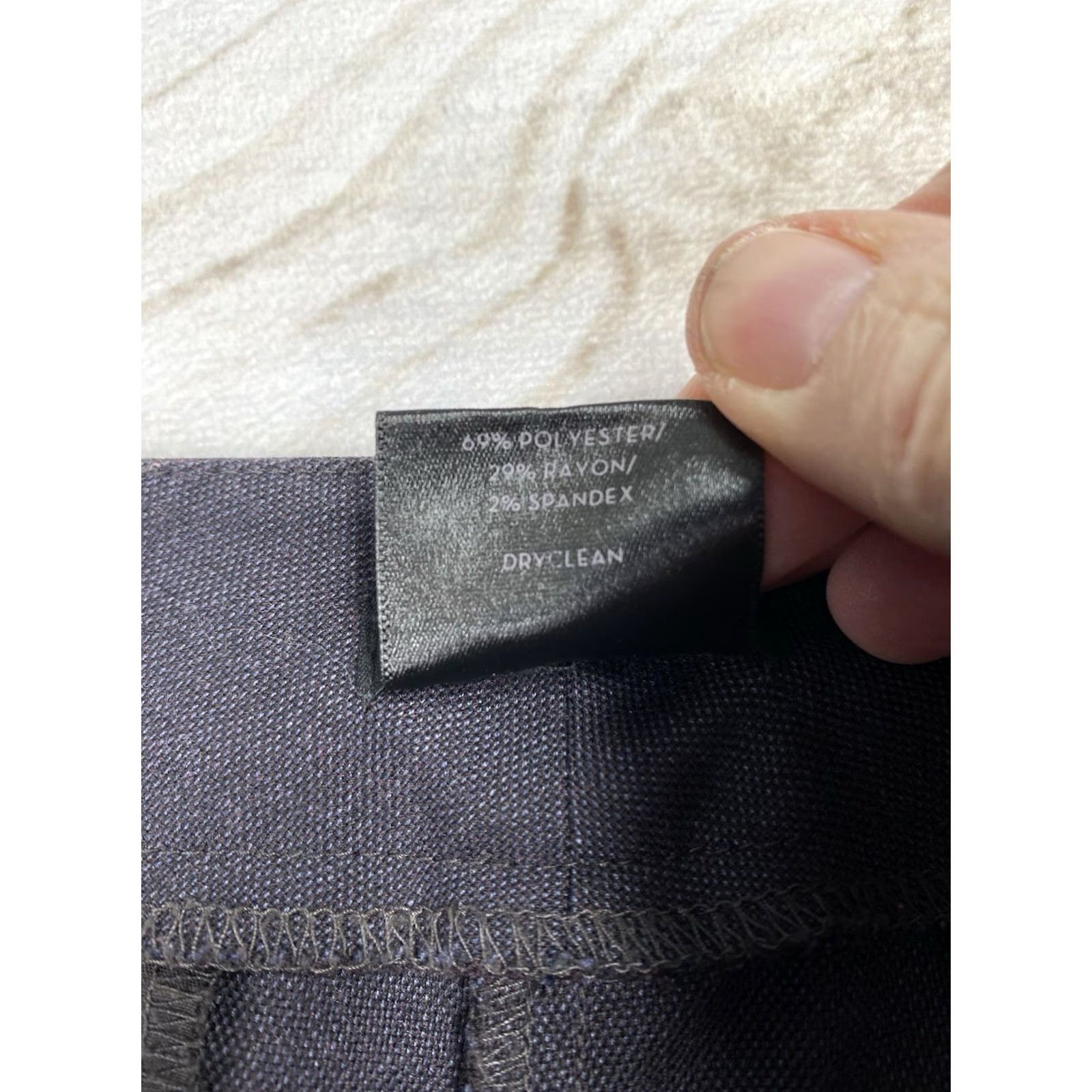 Ann Taylor Ann Taylor Signature Trouser Dress Pants 14 Charcoal Gray Solid Wide Leg? Size 36" / US 14 / IT 50 - 6 Thumbnail