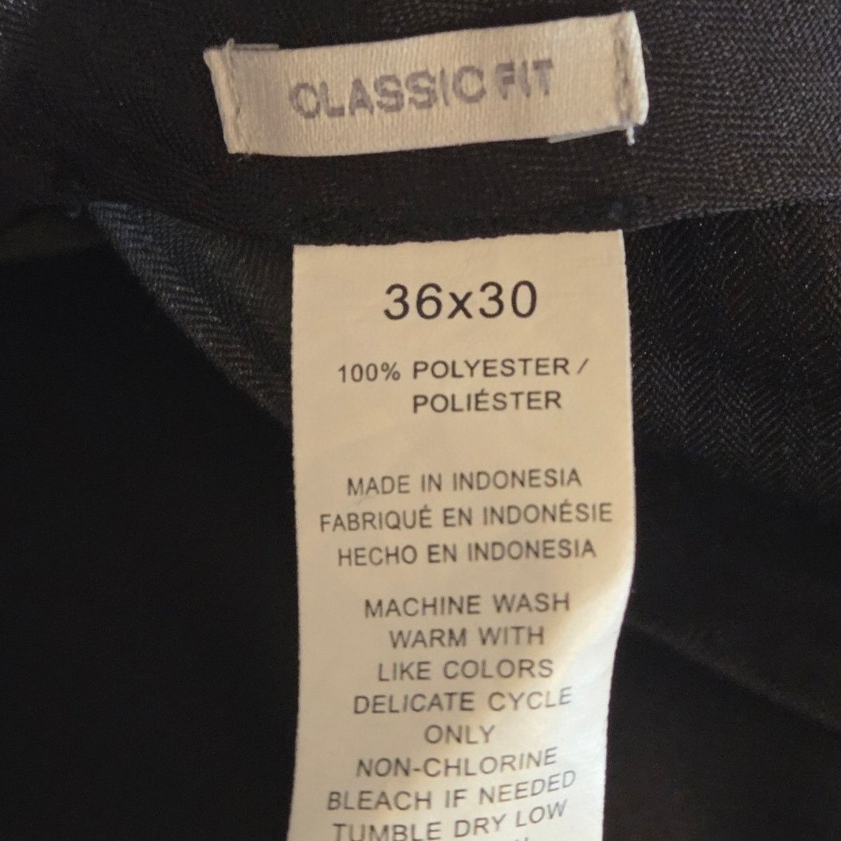 Perry Ellis Men's Perry Ellis Portfolio Dark Grey Dress Pants 36x30 Size US 36 / EU 52 - 5 Thumbnail