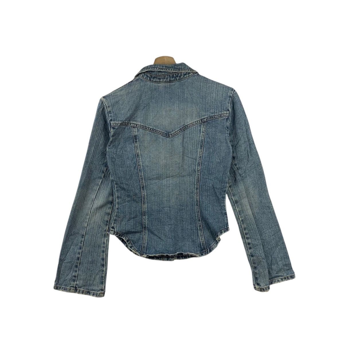 Armani Exchange Vintage ARMANI EXCHANGE Natural Dye Jeans Denim Jacket Size S / US 4 / IT 40 - 5 Thumbnail