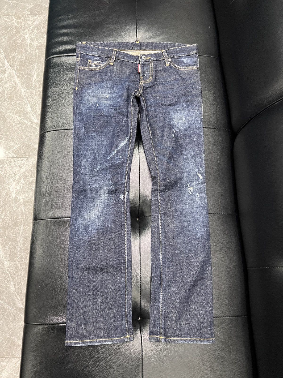Dsquared2 Dsquared2 SS14 Distressed Denim Jeans Size 27" / US 4 / IT 40 - 1 Thumbnail