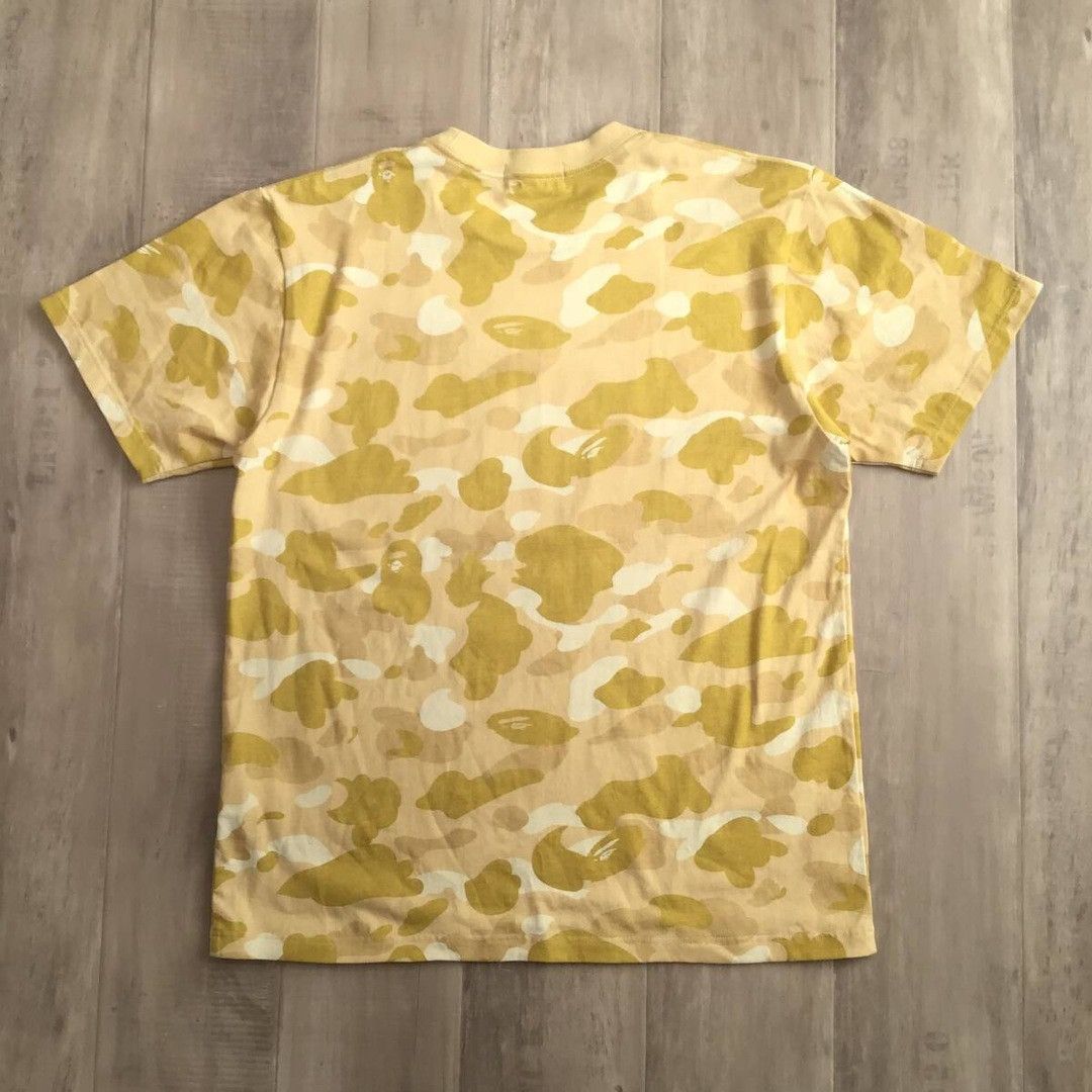 Bape BAPE College logo T-shirt yellow camo a bathing ape Size US L / EU 52-54 / 3 - 3 Thumbnail