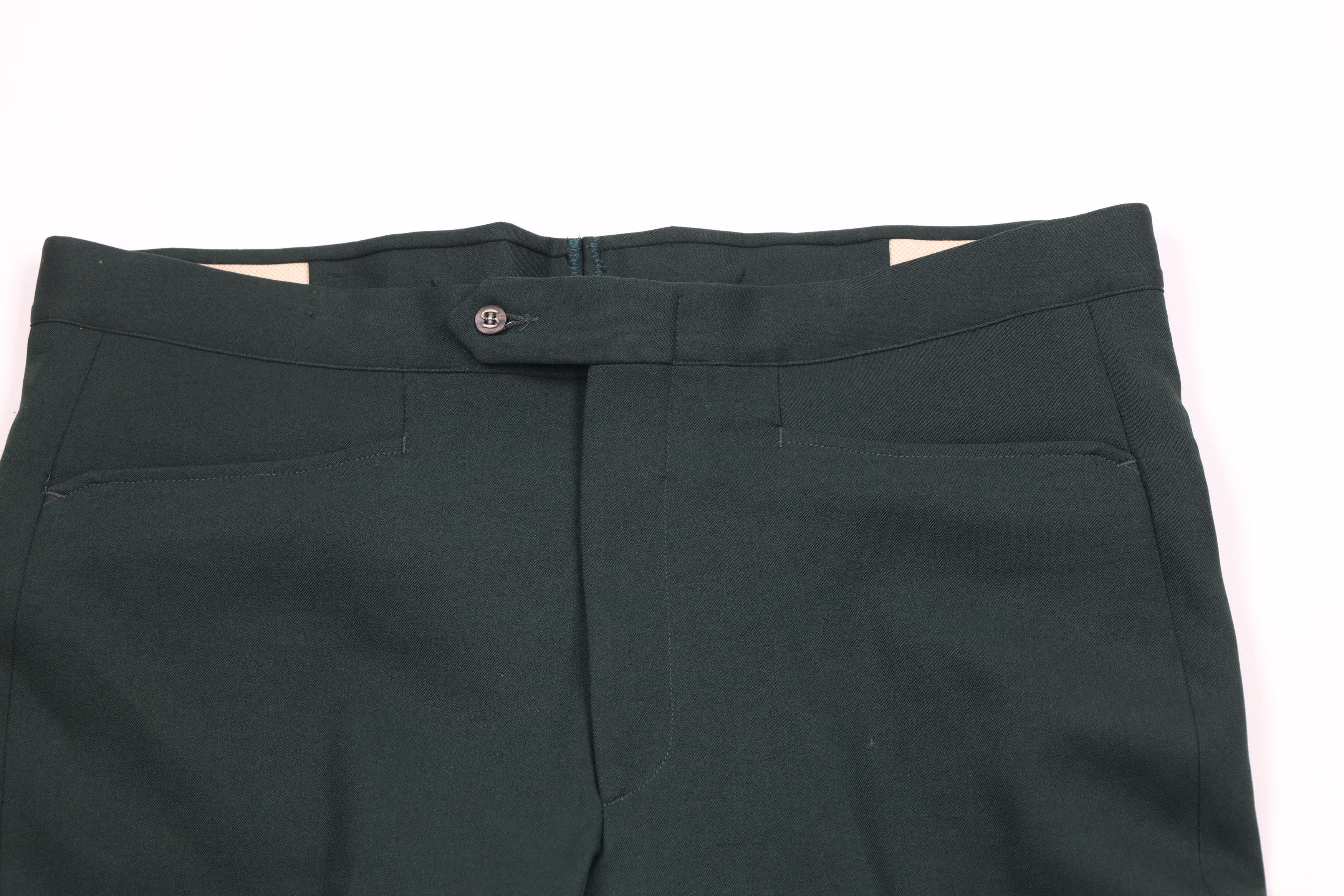 Vintage Vintage 70s Streetwear Bell Bottoms Chino Pants Green USA Size US 40 / EU 56 - 2 Thumbnail