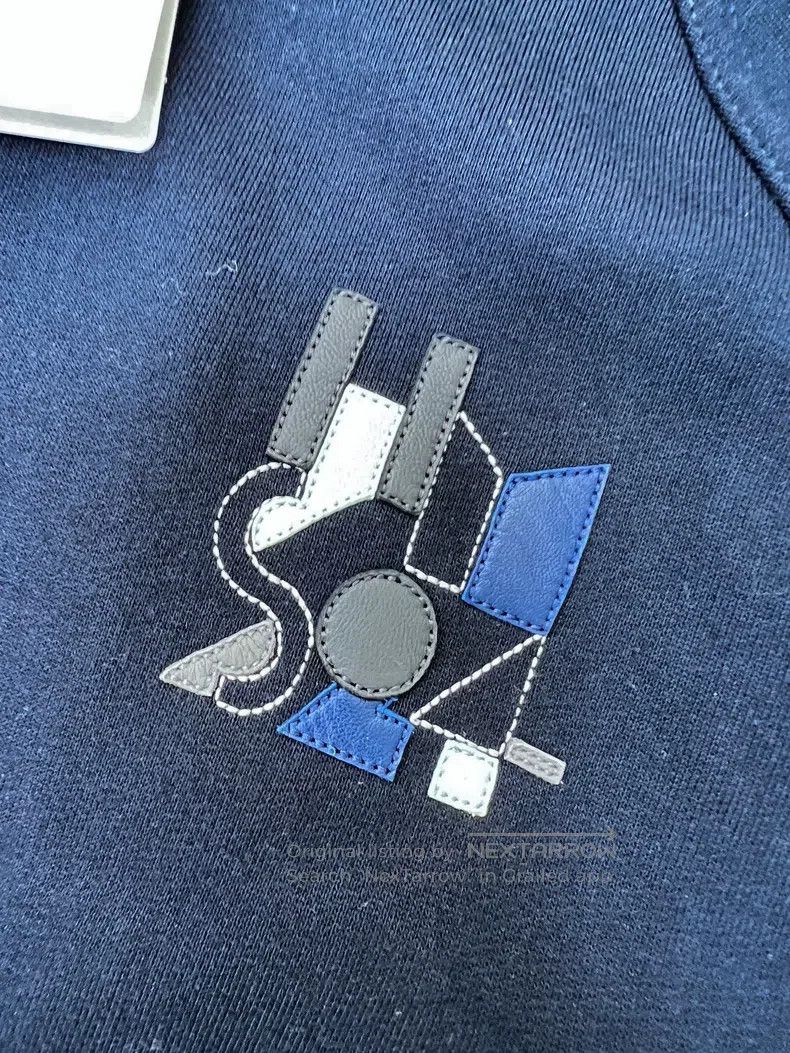 Hermes Hermes Navy blue quarterb H classic geometric horse head p Size M / US 6-8 / IT 42-44 - 4 Thumbnail
